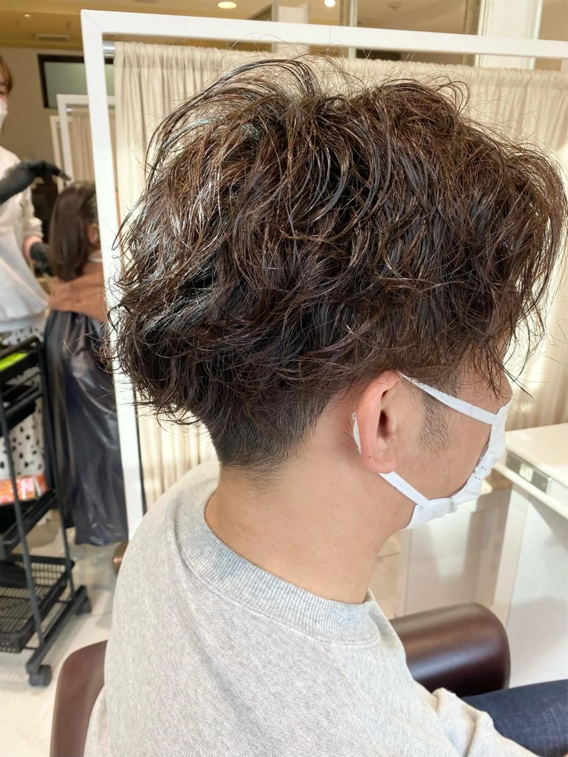 パーマ メンズ カット パーマ 🍊オオノ リホ🍑のヘアスタイル