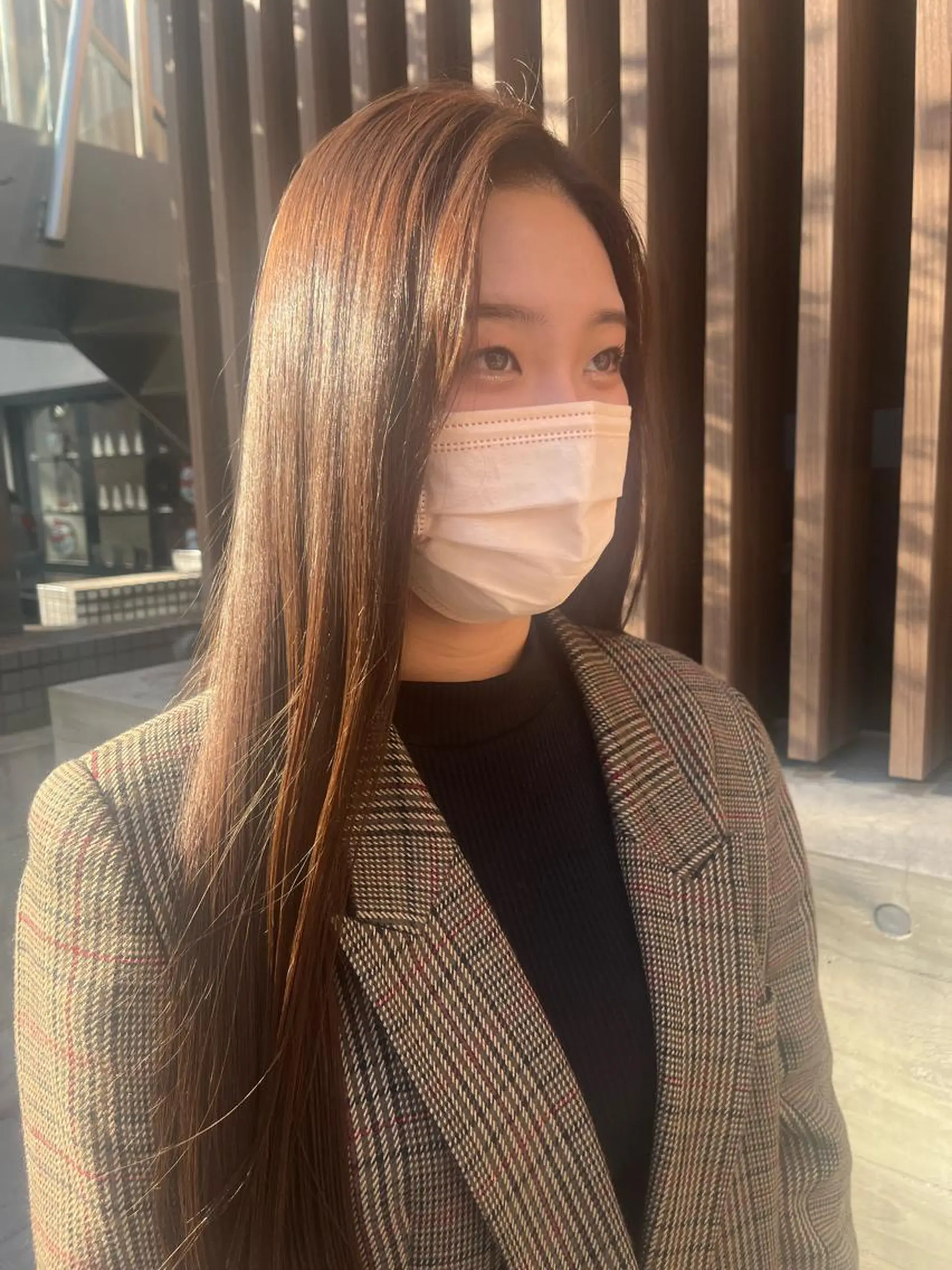 ロング カラー ヘアアレンジ 髪質改善/縮毛矯正 艶カラー/珠聡のヘアスタイル