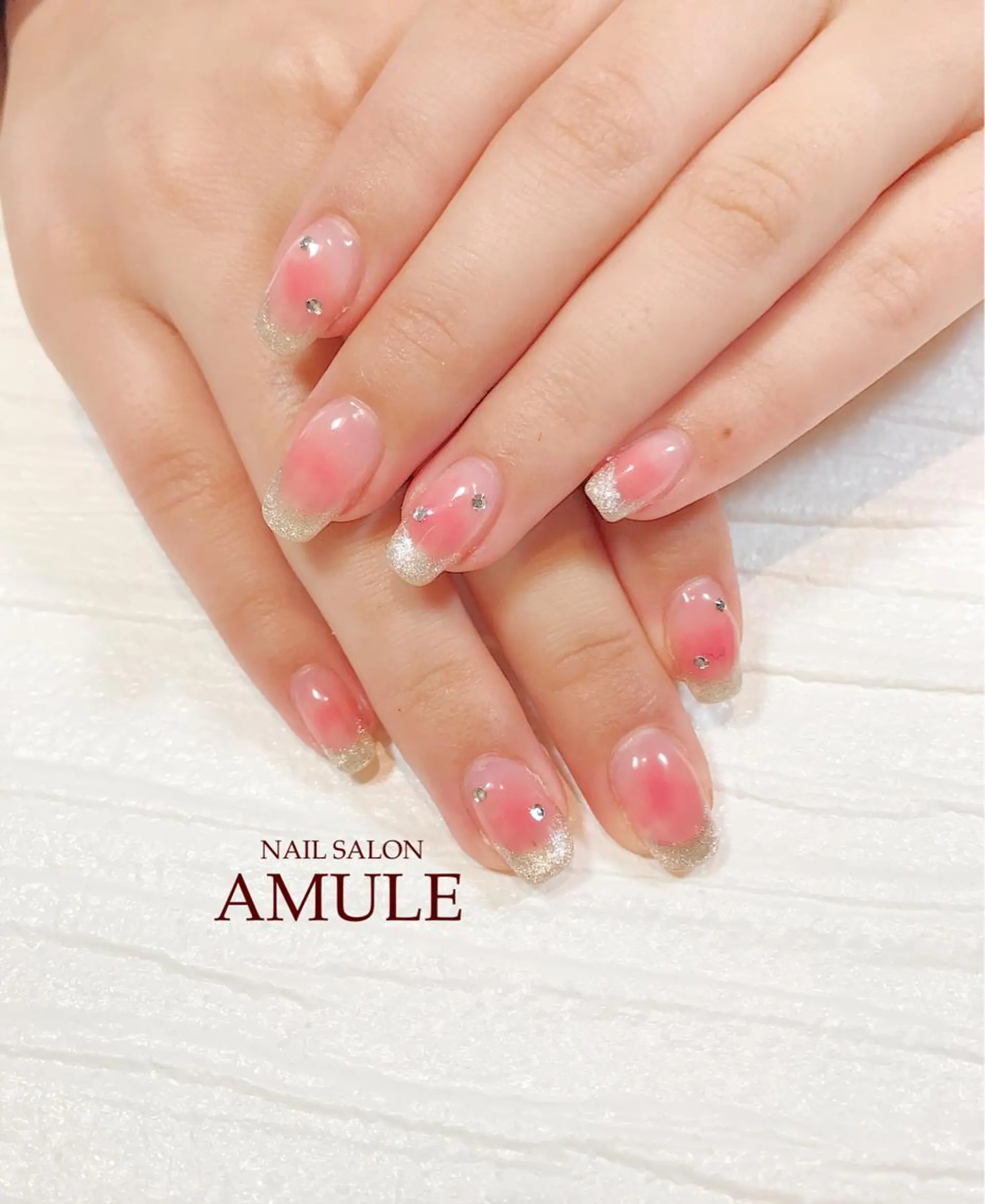 ネイル アートネイル チークネイル フレンチネイル ジェルネイル マグネットネイル ハンドネイル NAILSALON AMULEのネイルデザイン