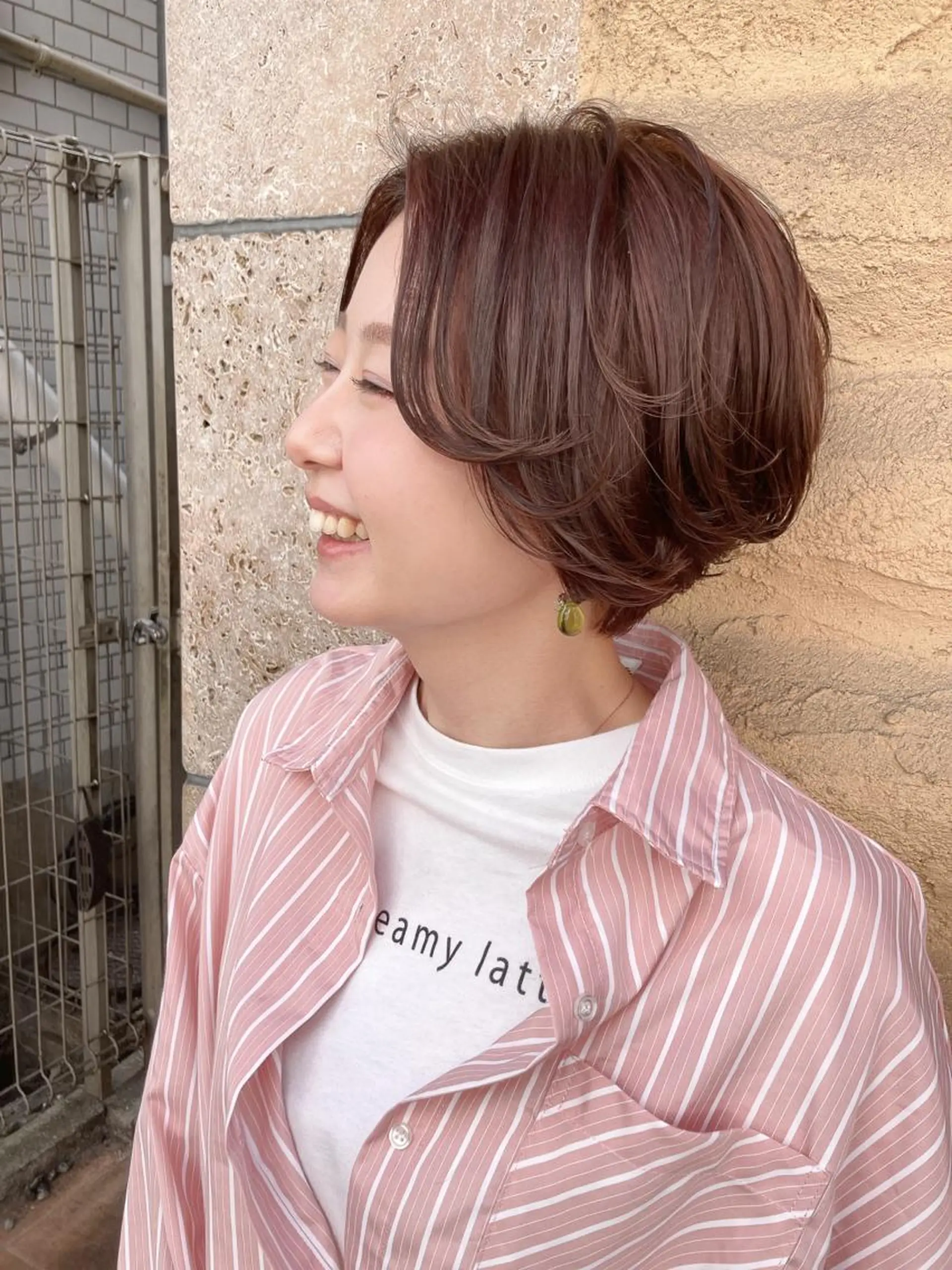 ショート カット ヘアカラー トリートメント 🌈平均評価5🌈 金城リキのヘアスタイル