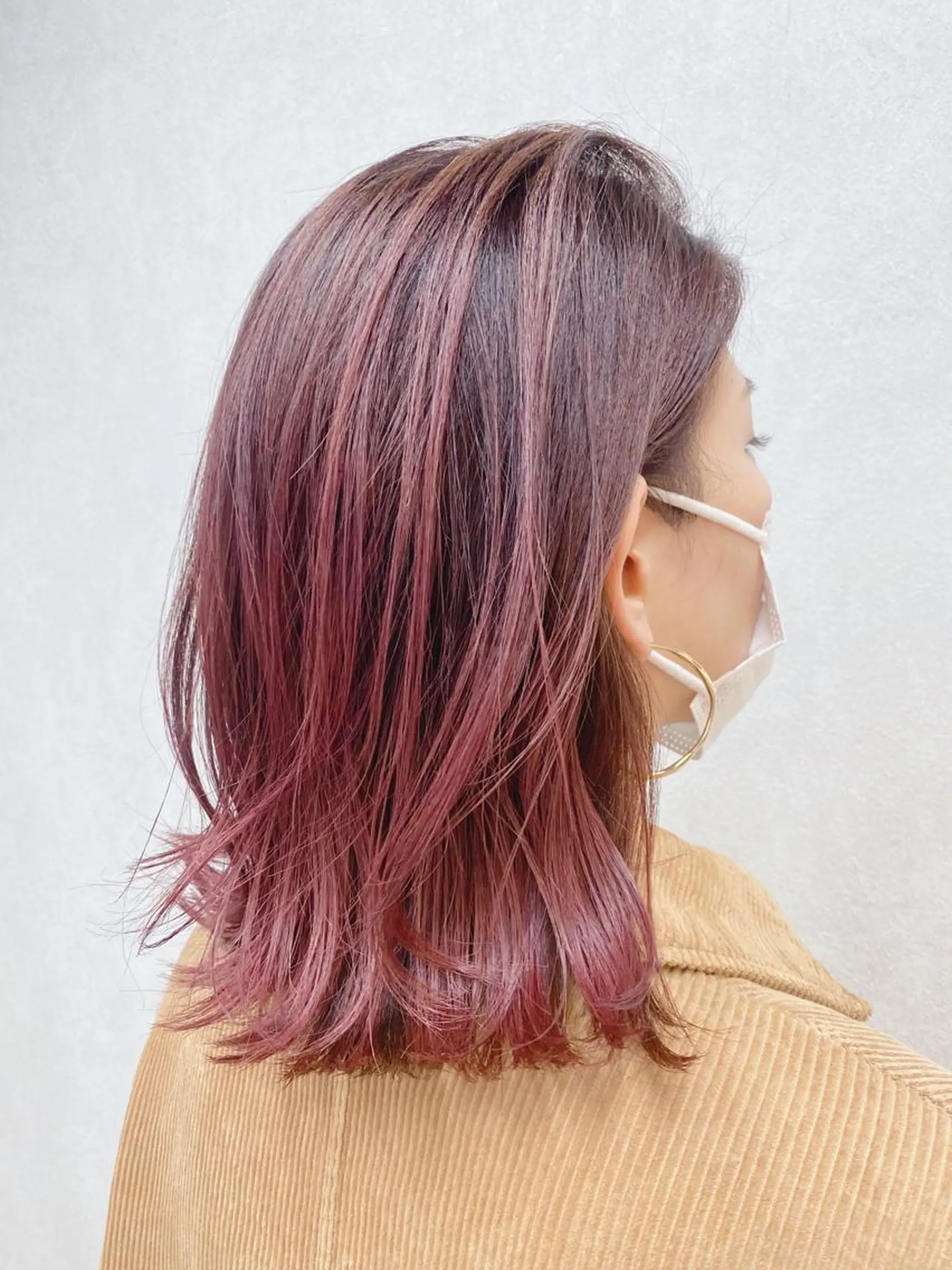 カラー ハイライトカラー ピンクカラー 🌟天王寺ヘアセット 🥑アレンジ師🌟のヘアスタイル