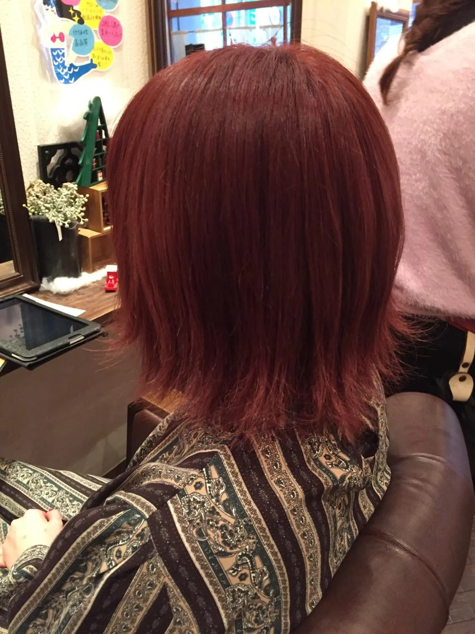 ショート カラー ローズカラー ヘアカラー いしだ みさきのヘアスタイル