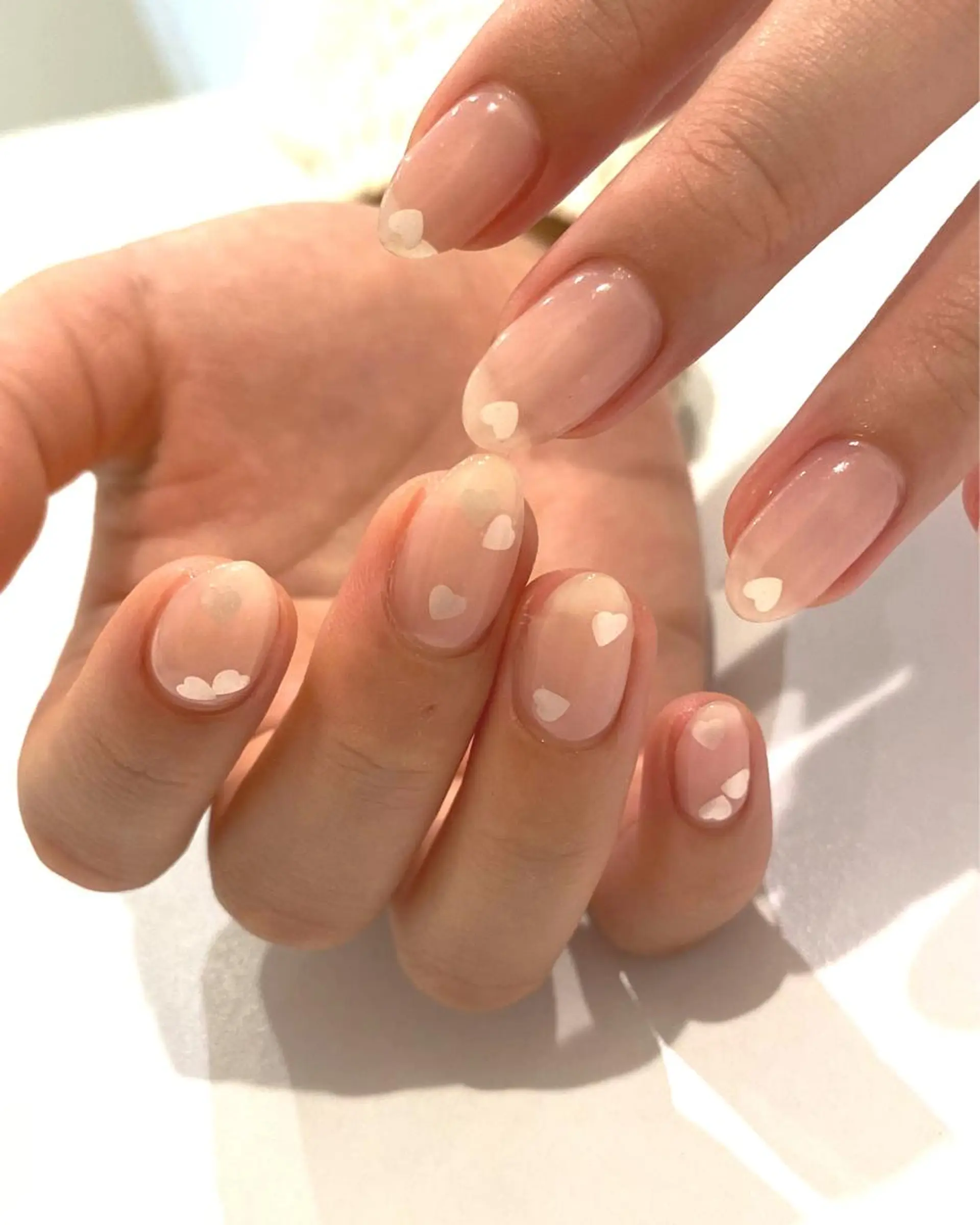ネイル ハート ハンドネイル Ann. nail.tokyo所属・Ann nailのネイルデザイン