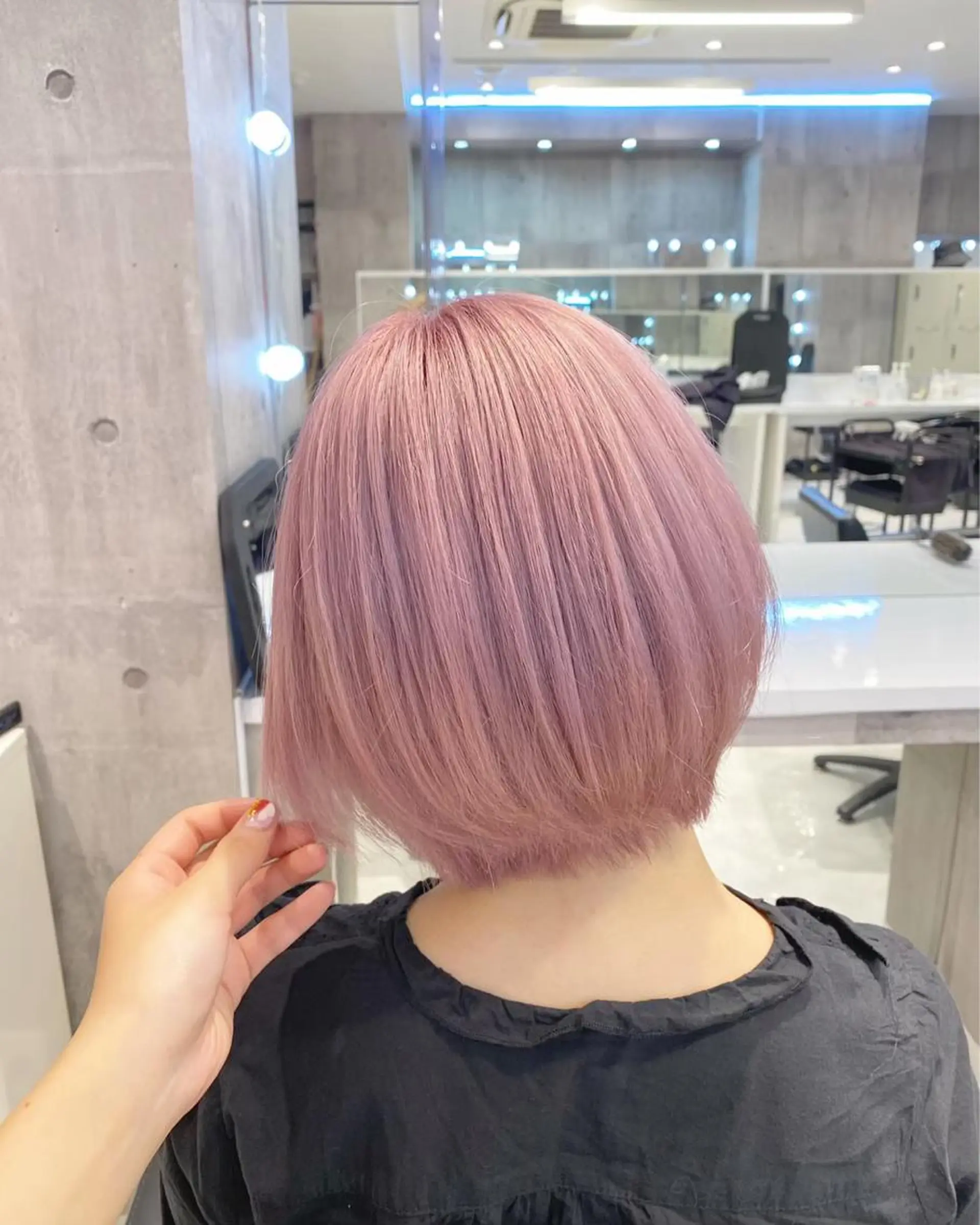 ショート ハイトーン×エクステ 💞くるみのヘアスタイル