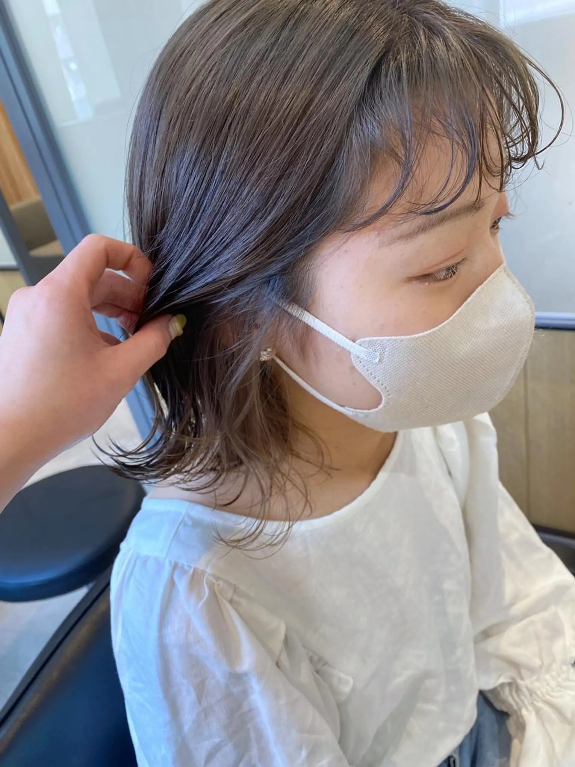 ミディアム カラー ヘアアレンジ カット ヘアカラー 畑中 愛梨のヘアスタイル