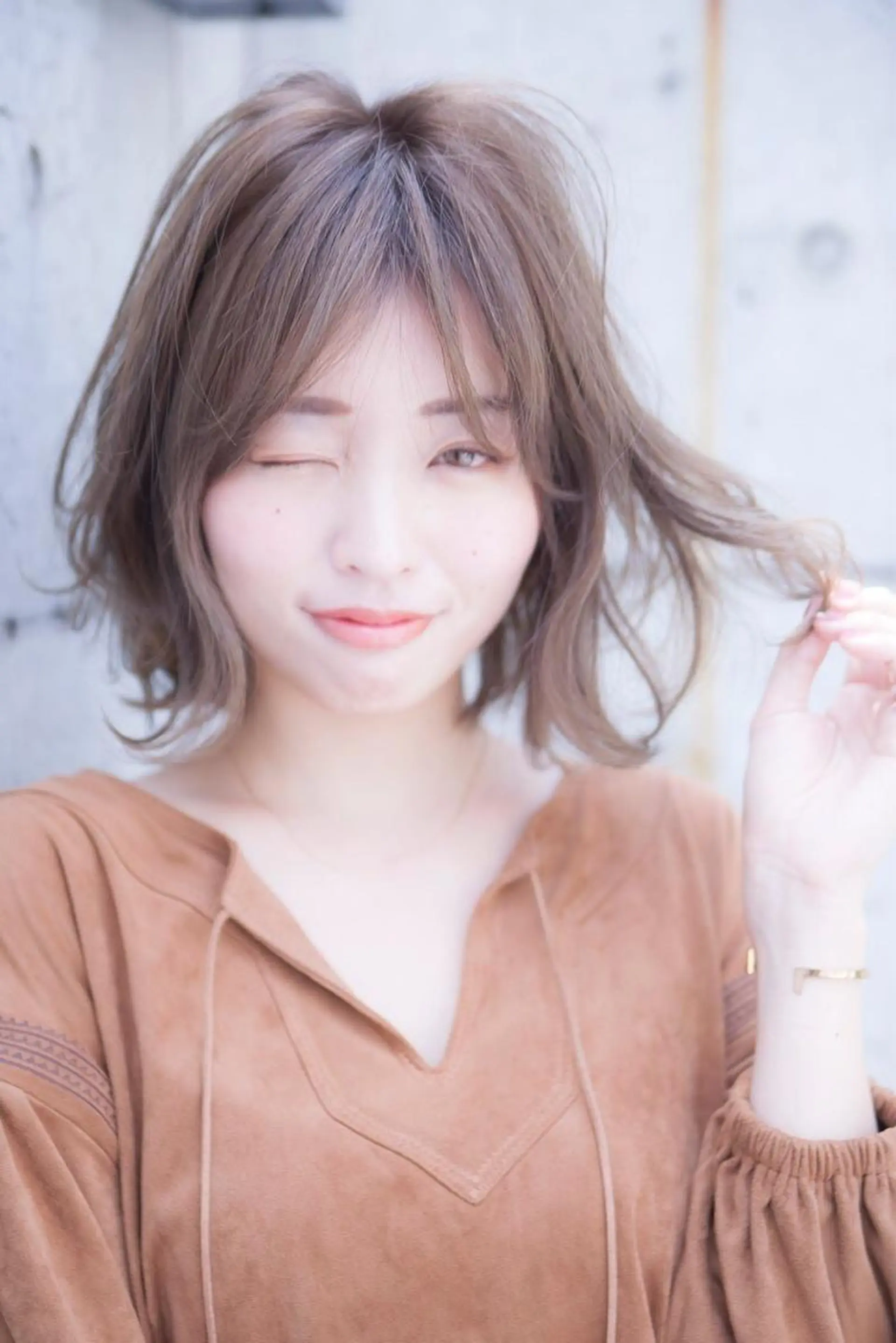 ミディアム 山口 竣也のヘアスタイル