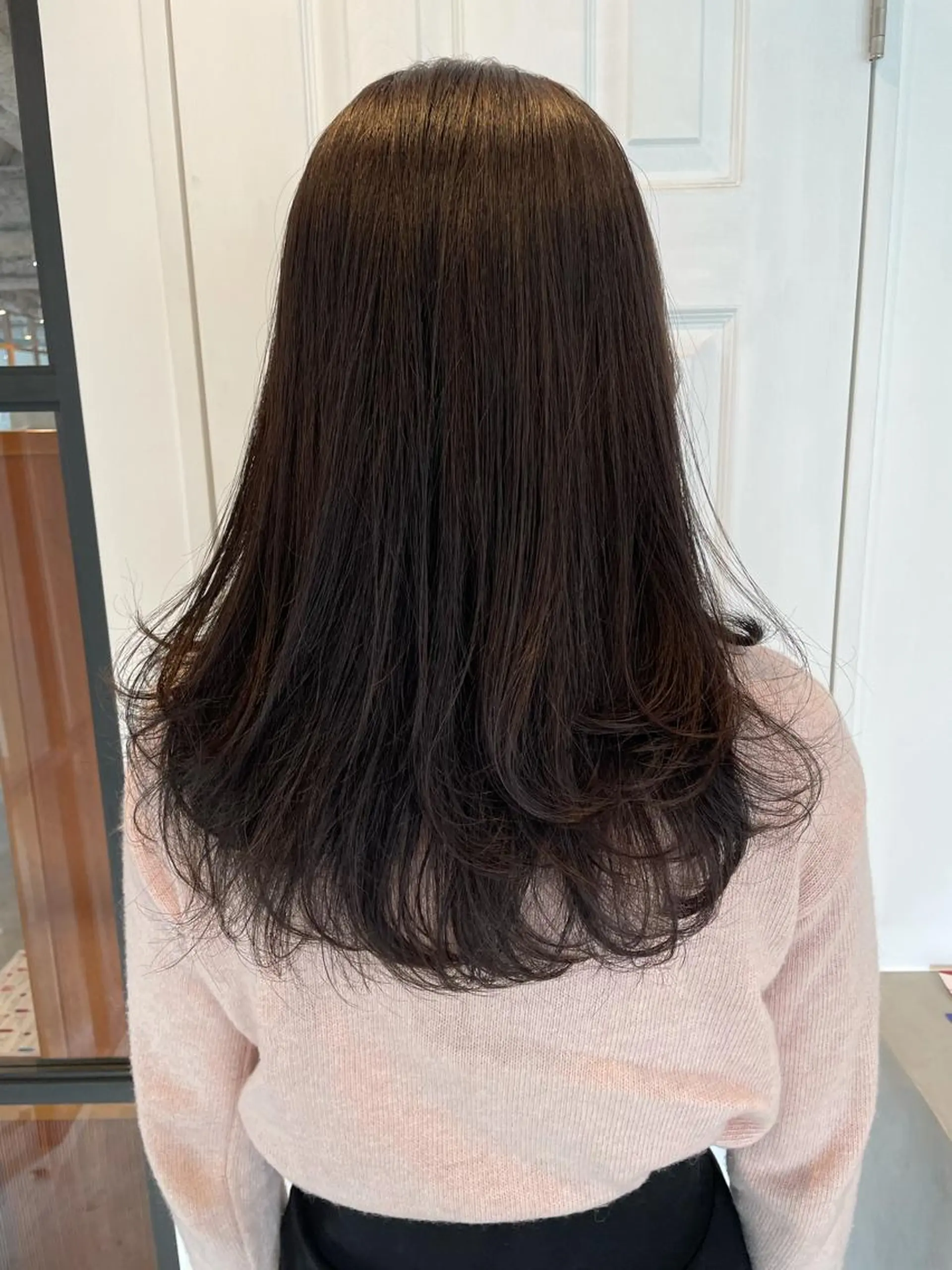 セミロング カラー ブリーチ 透明感カラー グレージュ ラベンダーカラー ラベンダーグレージュ カット ヘアカラー トリートメント 中目黒🌼 🌼ハナのヘアスタイル