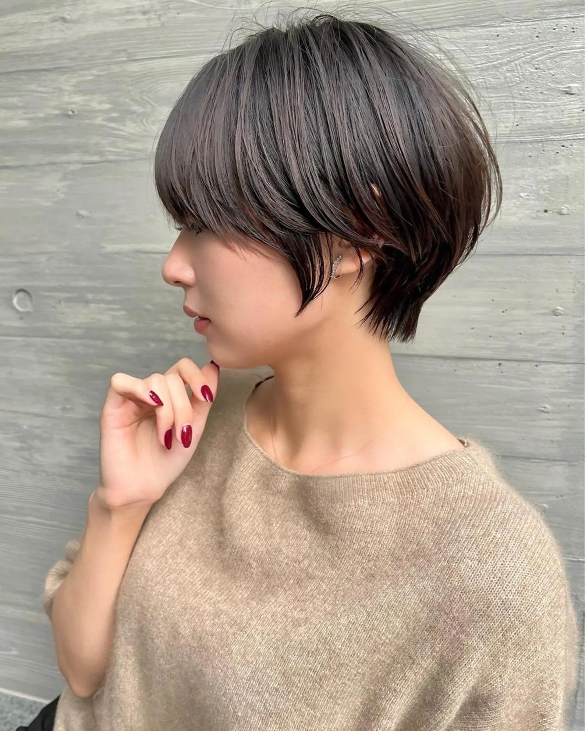 ショート 丸みショート ショートヘア カット Lond profil 浦和所属・【韓国・ショー ト・パーマ】店長海気のヘアスタイル
