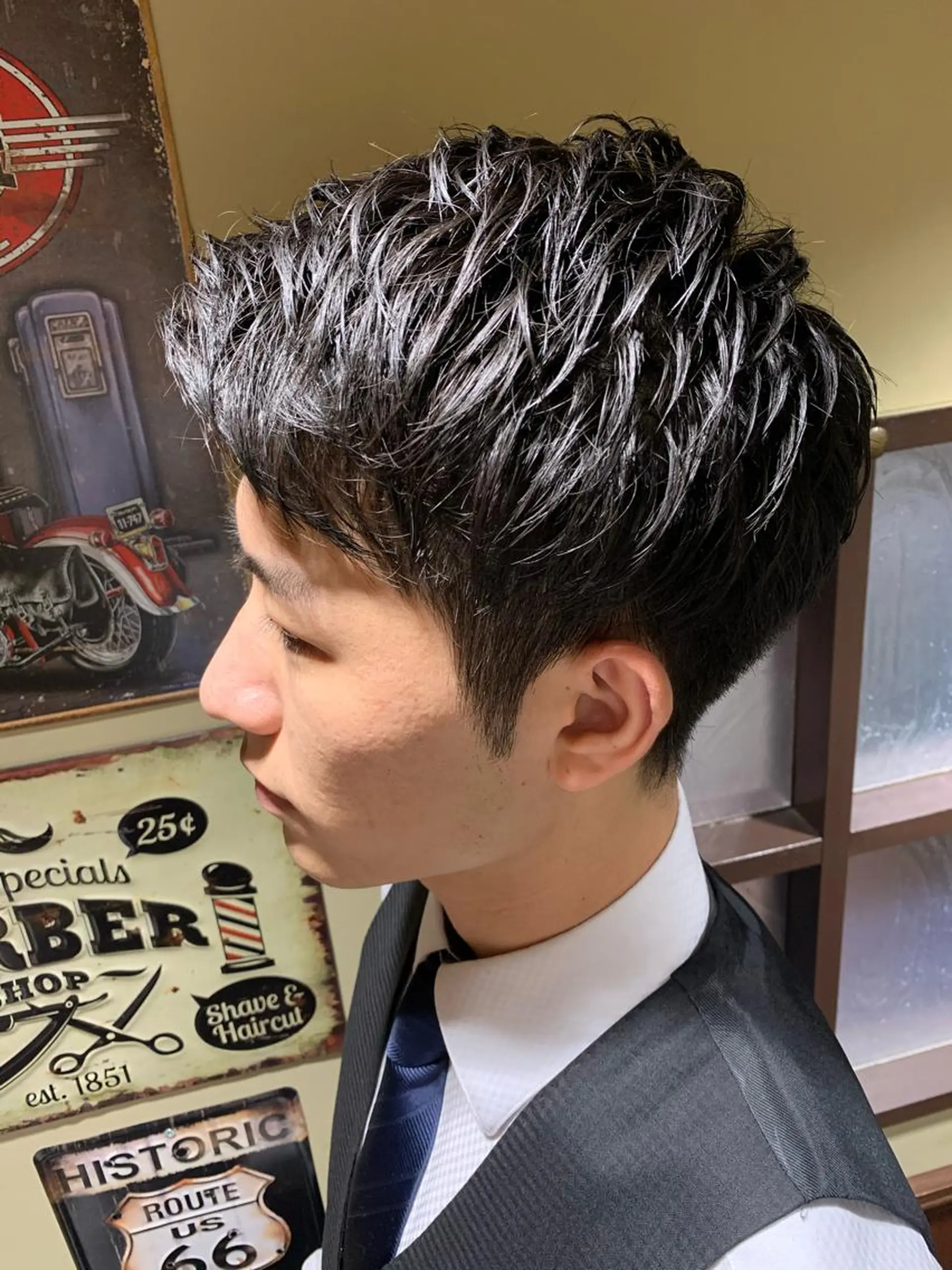 メンズ プレミアムバーバー 草野のヘアスタイル