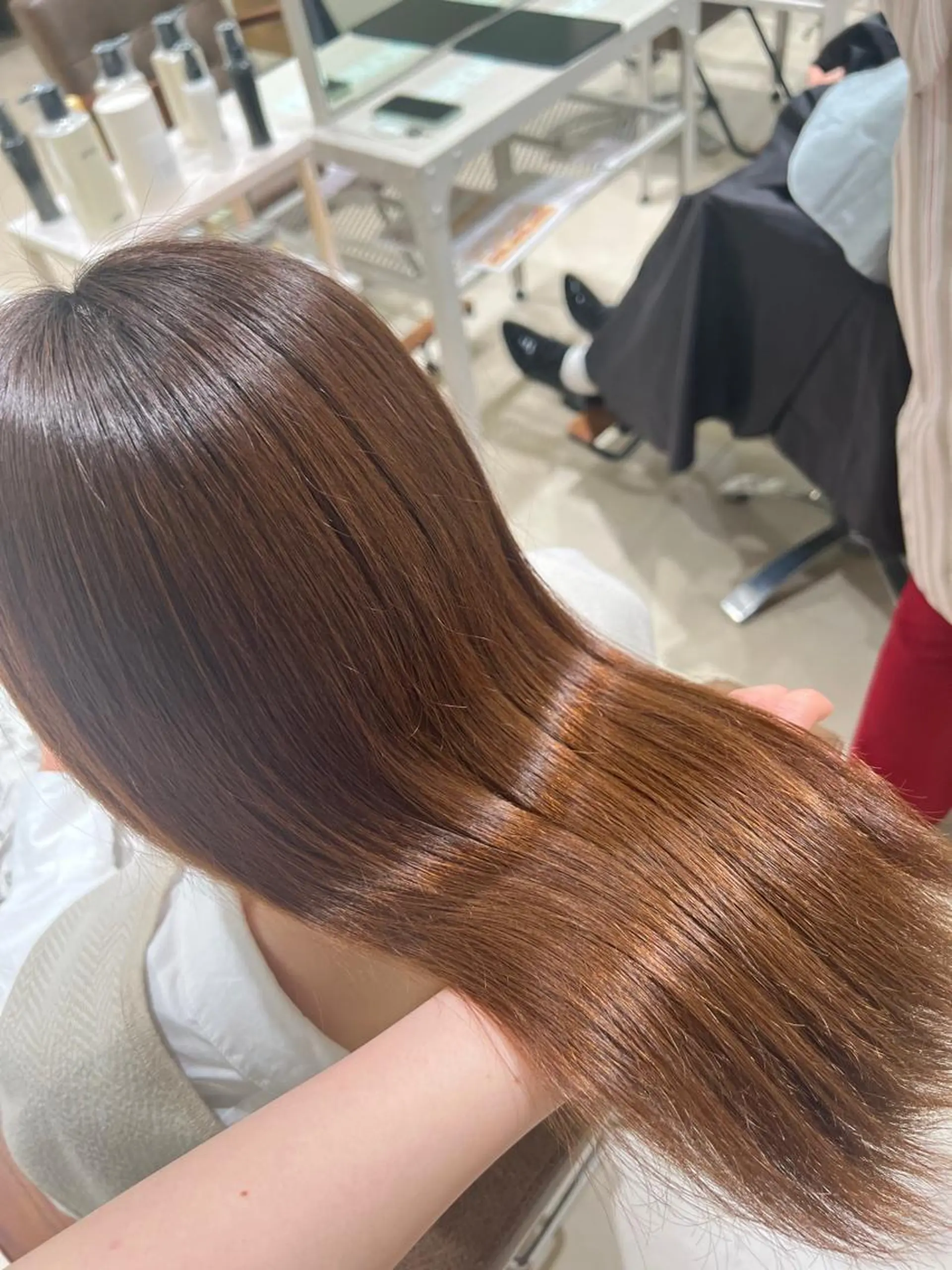 セミロング カラー 艶カラー🩵中久保 舞優🩵のヘアスタイル