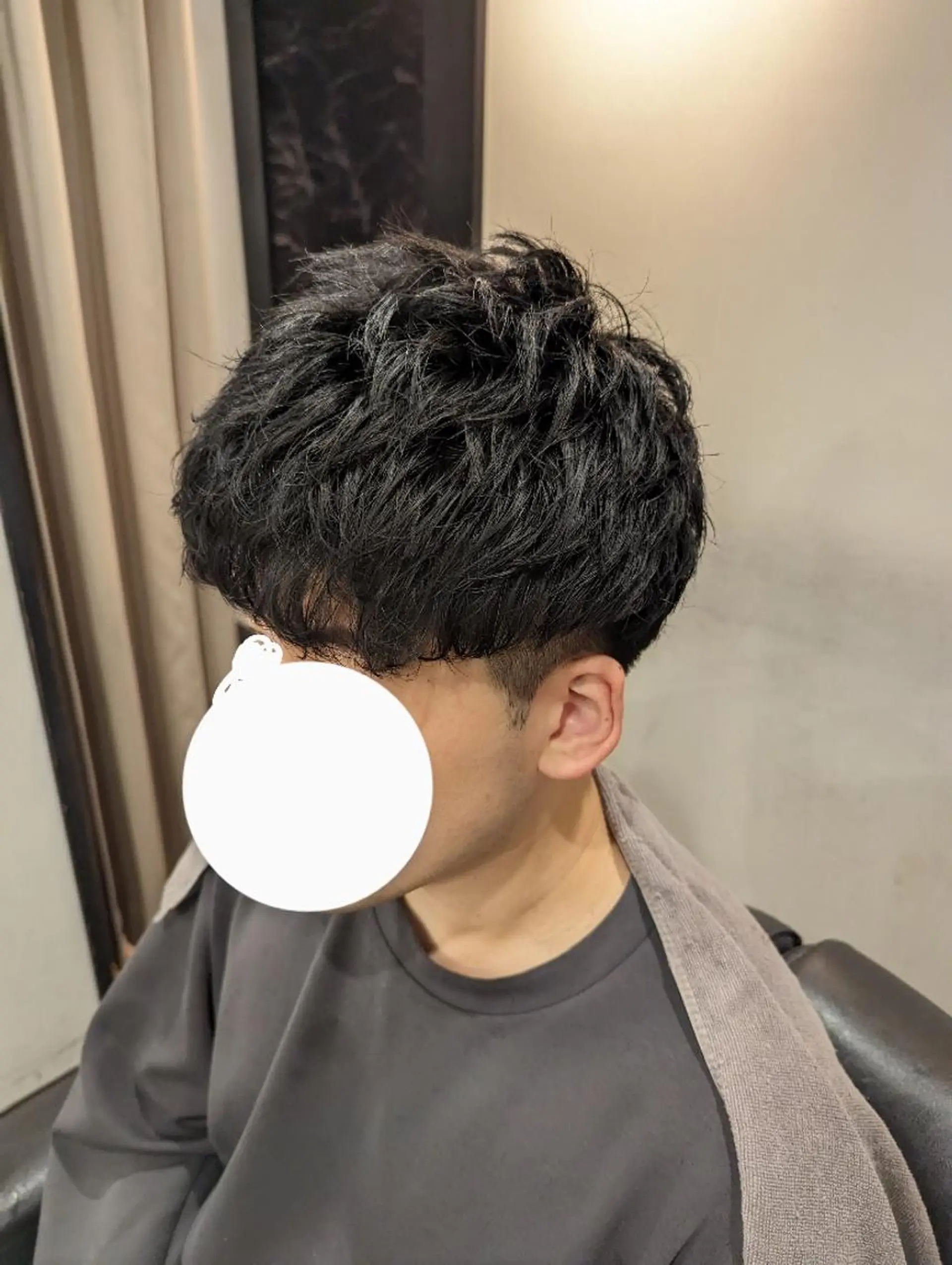 メンズ ショート パーマ LAVIE the BARBER所属・徒歩5分ビジネスマン カット👦🏻うしだのヘアスタイル