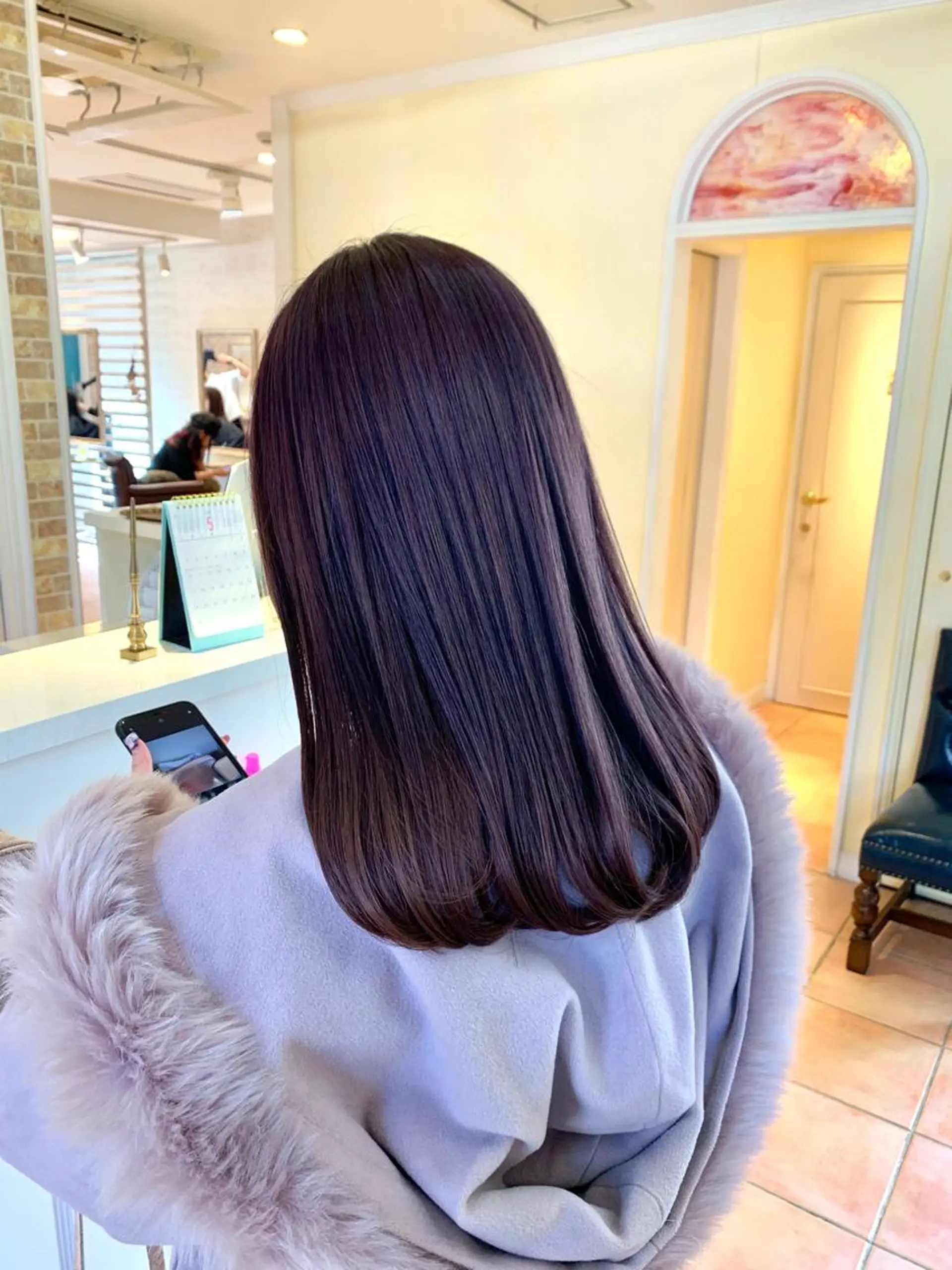 ミディアム カット ヘアカラー トリートメント 高橋 一矢のヘアスタイル