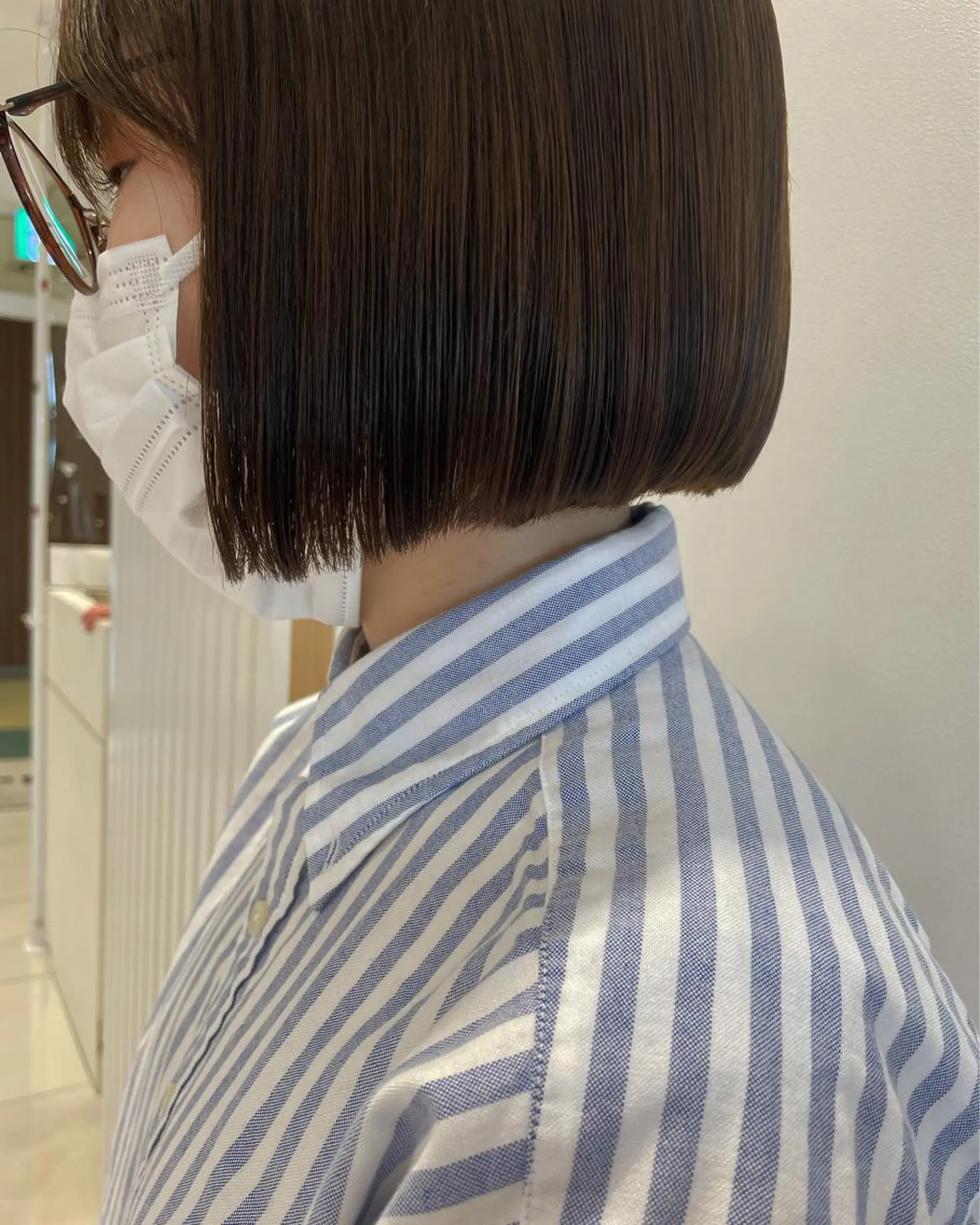 ショート 切りっぱなしボブ ボブ カット トリートメント 🪴酒井 可南子🪴のヘアスタイル