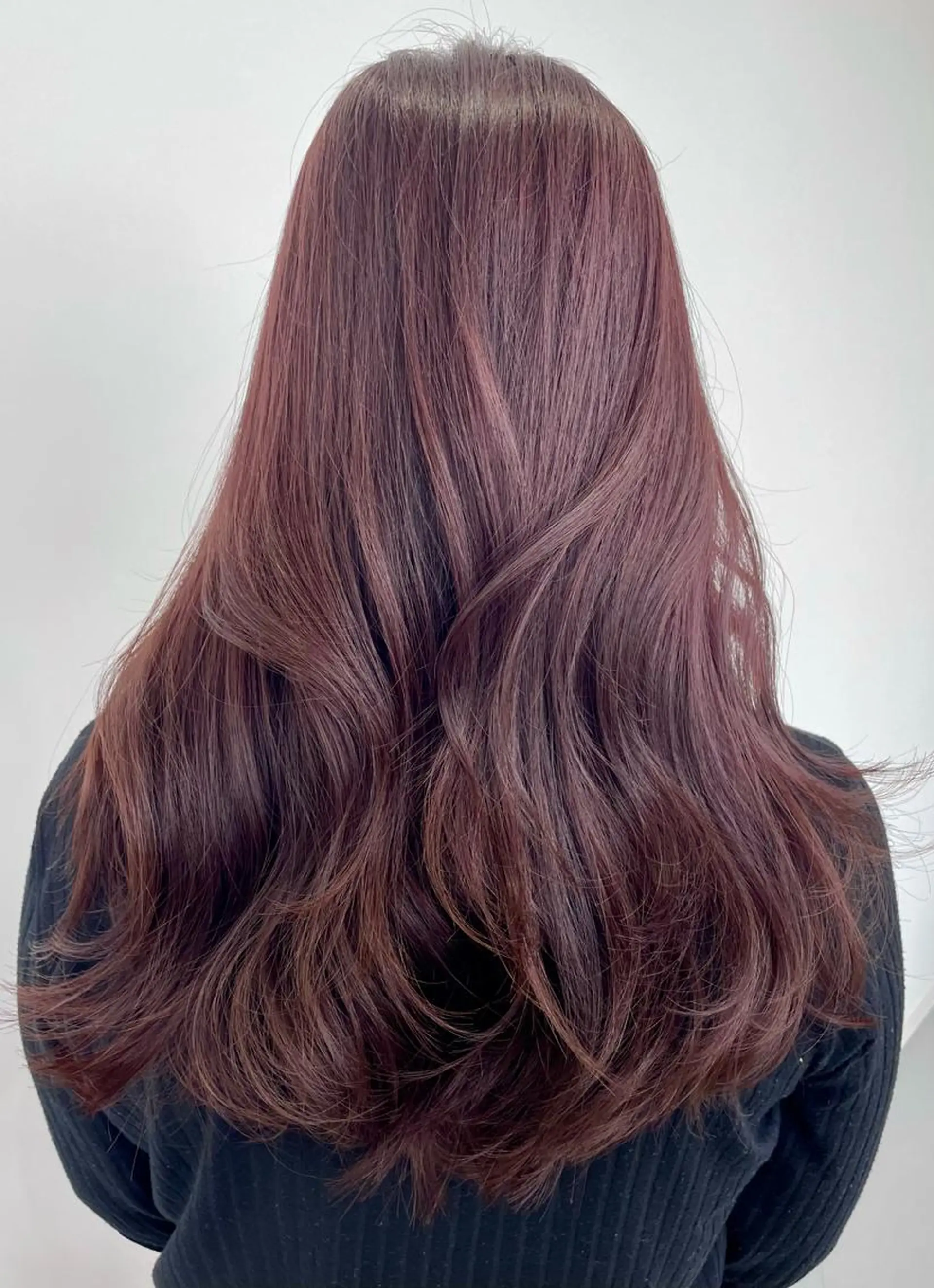 ロング カラー ブラウンカラー ラベンダーカラー ピンクカラー ピンクラベンダー ピンクラベンダーブラウン 錦 茉李のヘアスタイル