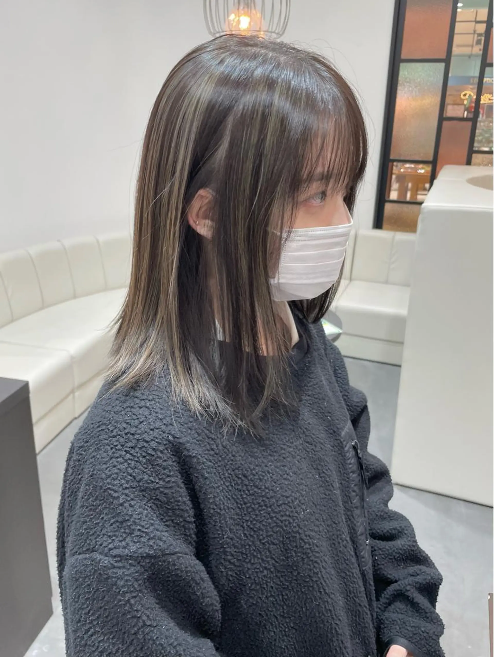 ミディアム カラー ヘアアレンジ 小倉 愛里のヘアスタイル