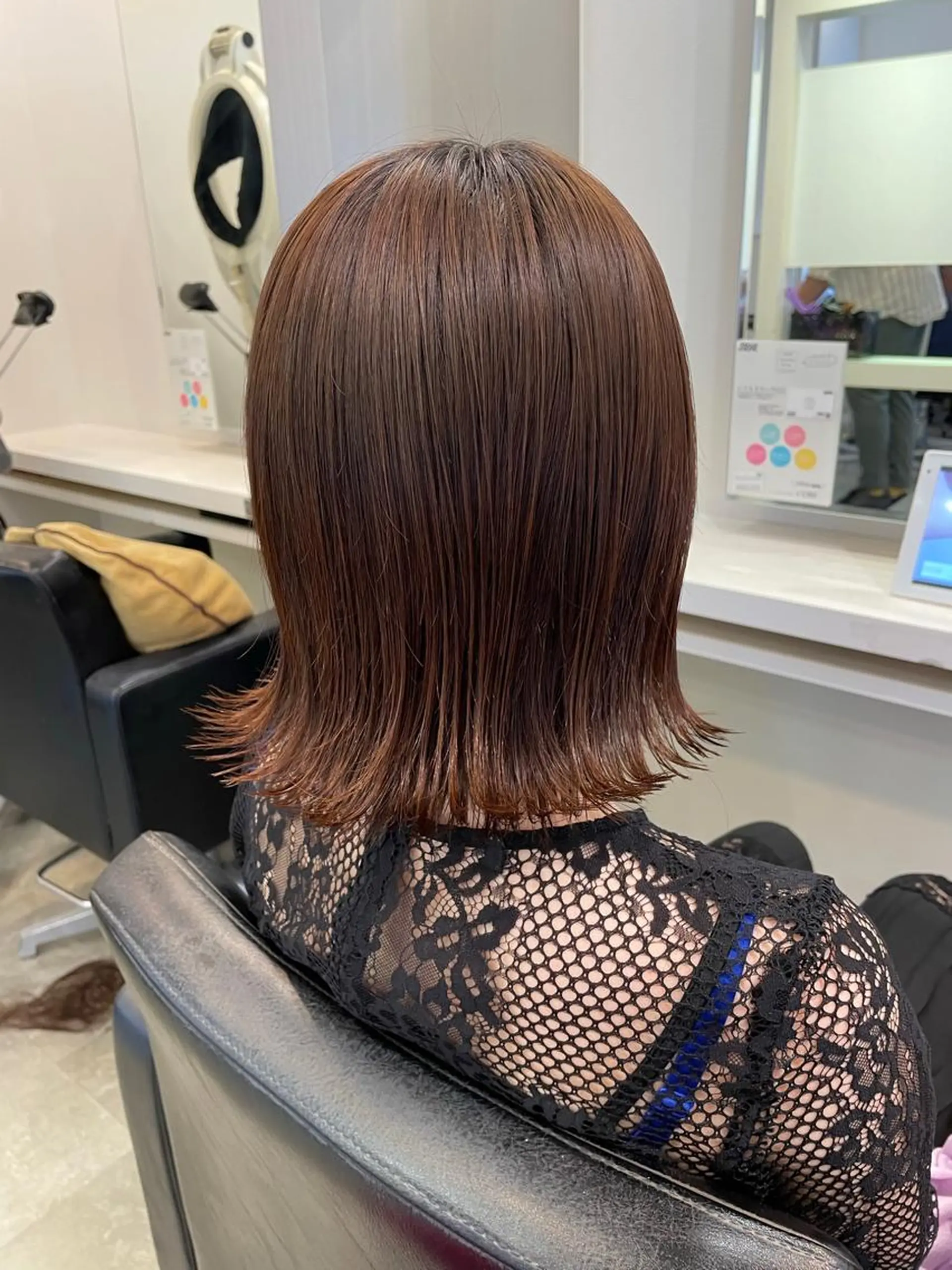 ミディアム カラー カット ヘアカラー トリートメント TELA HAIR 大網店所属・TELAHAIRマネ ージャー島袋昂也のヘアスタイル