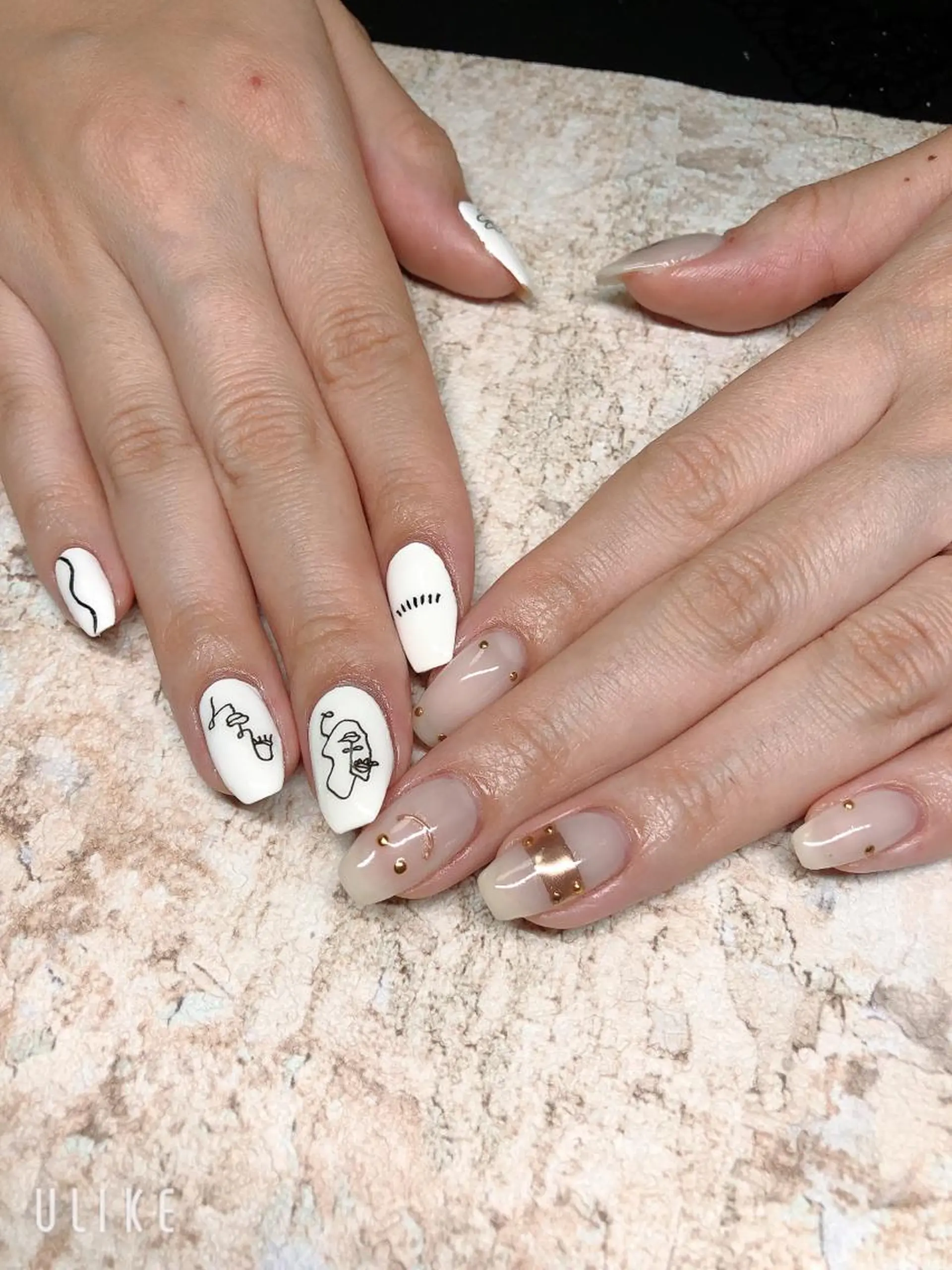 ネイル アートネイル フレンチネイル ジェルネイル グラデーション 韓国ネイル Nail room Bimano所属・Bimano seica♡+°のネイルデザイン