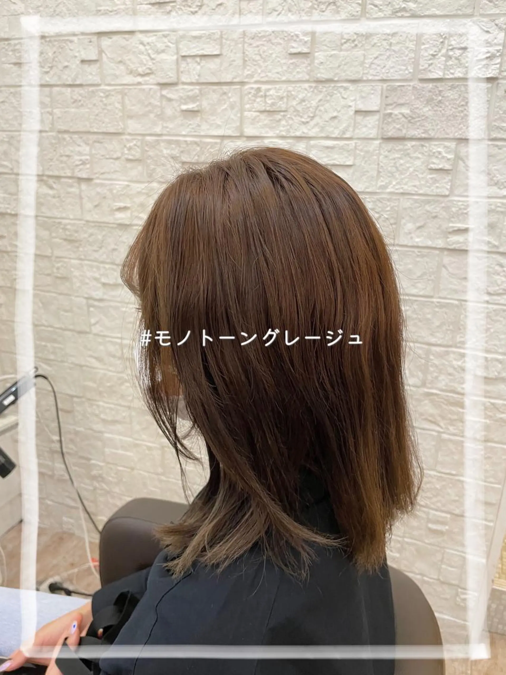 ミディアム カラー ブリーチ 透明感カラー 杉山 蒼汰のヘアスタイル