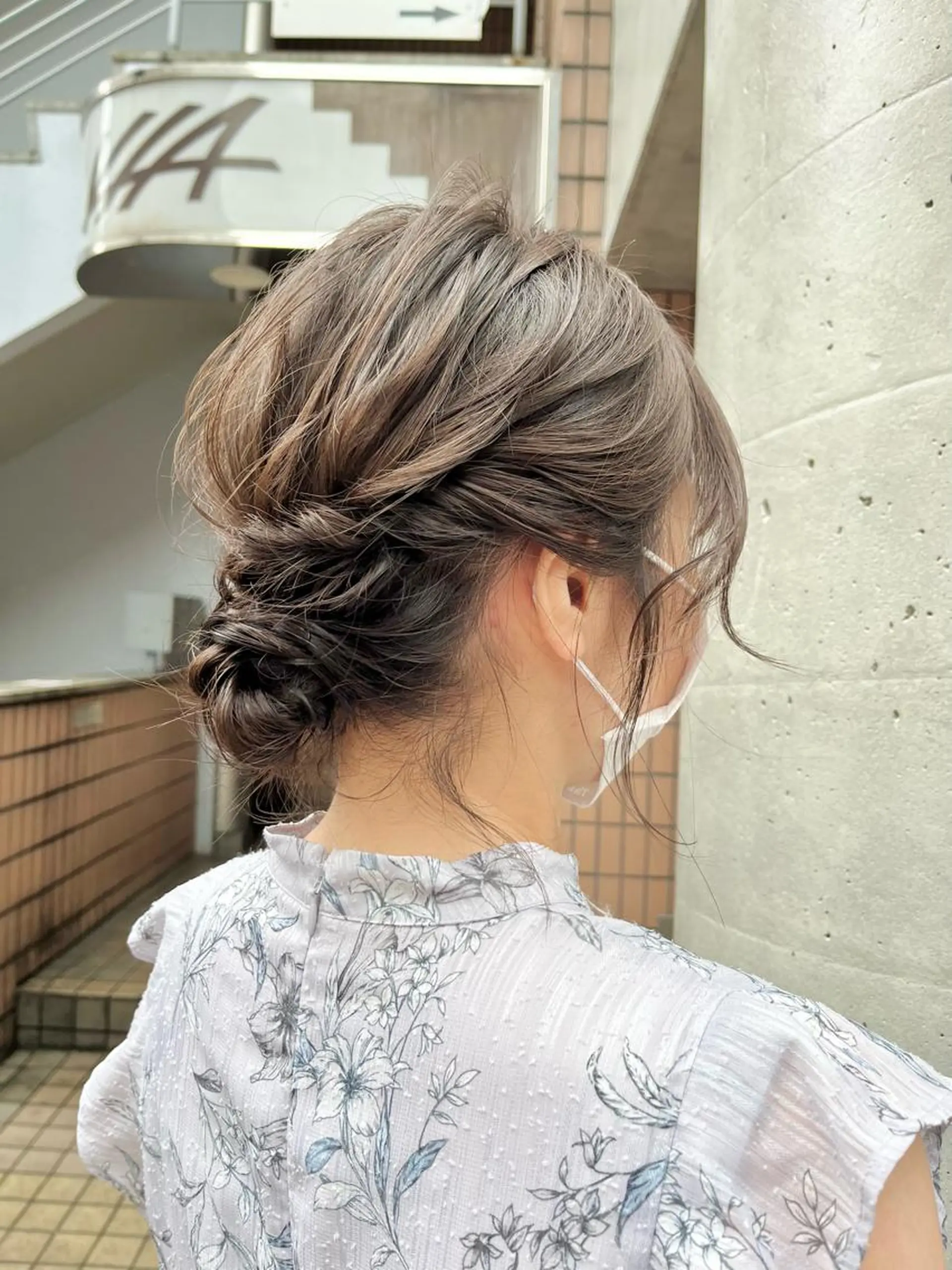 ミディアム ヘアセット 髪質改善カラー☆ ヘアアレンジmiyuのヘアスタイル