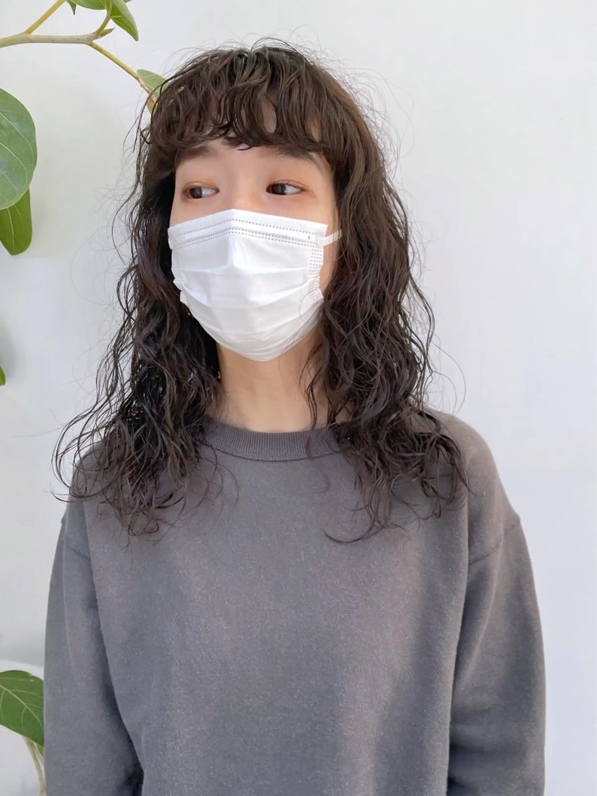 セミロング パーマ カット ヘアカラー トリートメント 南堀江 möwen ( メーヴェ )所属・mowen RUIのヘアスタイル