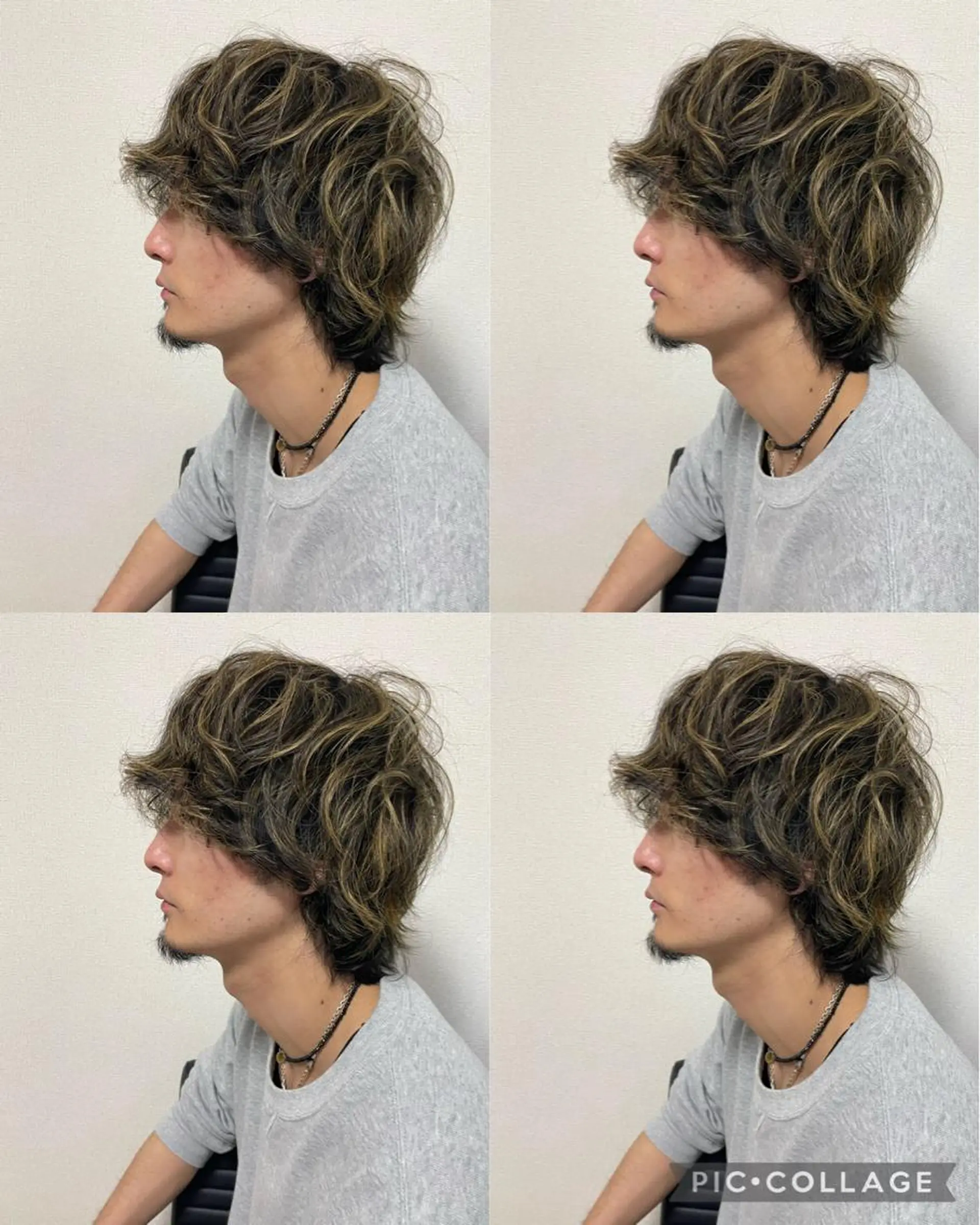 メンズ メンズハイライト ヘアカラー 佐々木 麻純のヘアスタイル