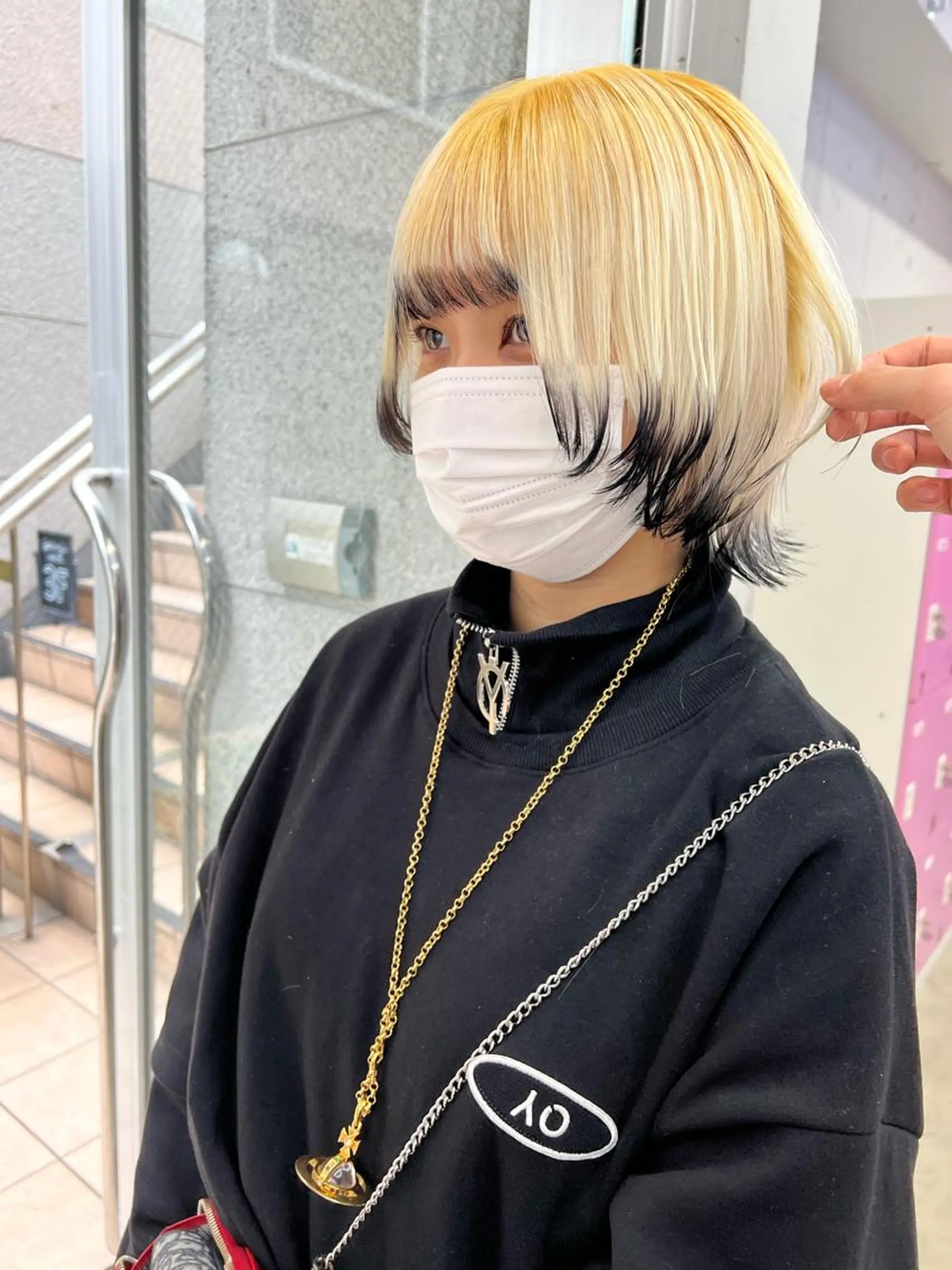 ミディアム カラー ヘアアレンジ カット ヘアカラー トリートメント ヘアセット 🐺ウルフの神🐺 /カラー/けいすけのヘアスタイル