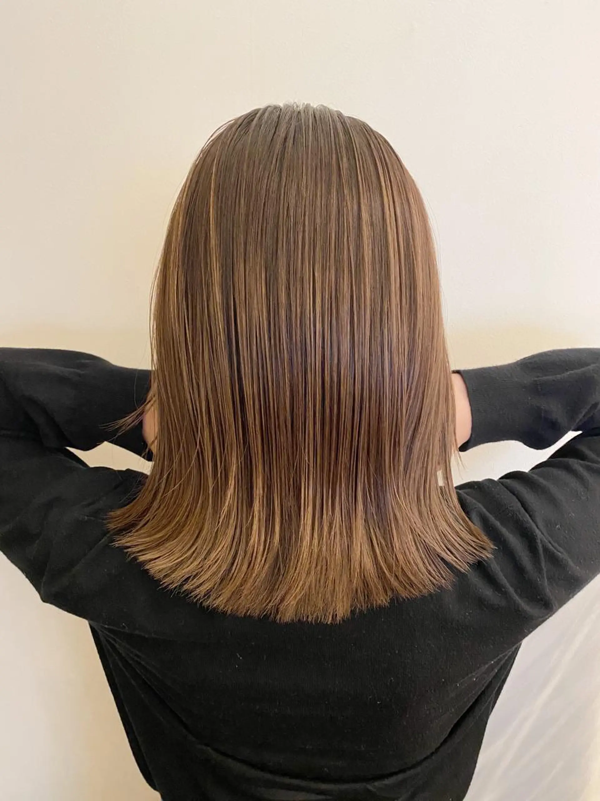 ミディアム カラー カット ヘアカラー トリートメント 入江 允のヘアスタイル