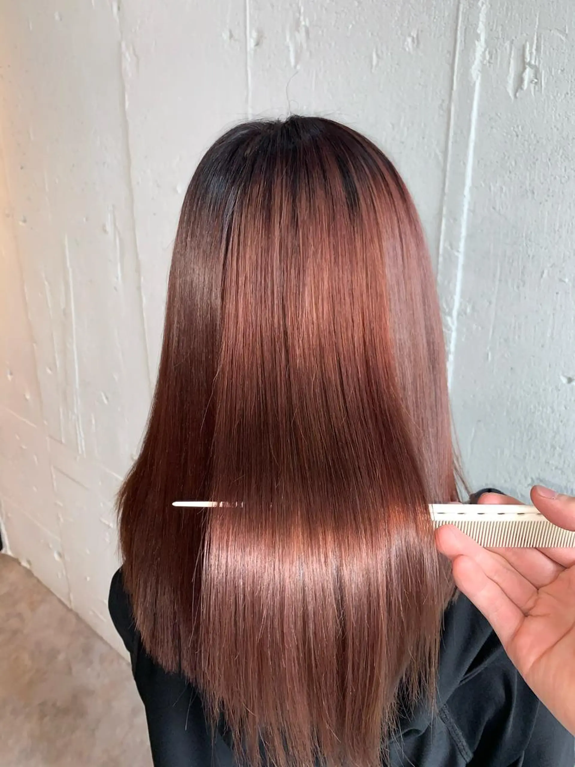 セミロング カラー パーマ ピンクカラー バイオレットカラー 💛丁寧さNo.🥇 🧸片山智裕💛のヘアスタイル