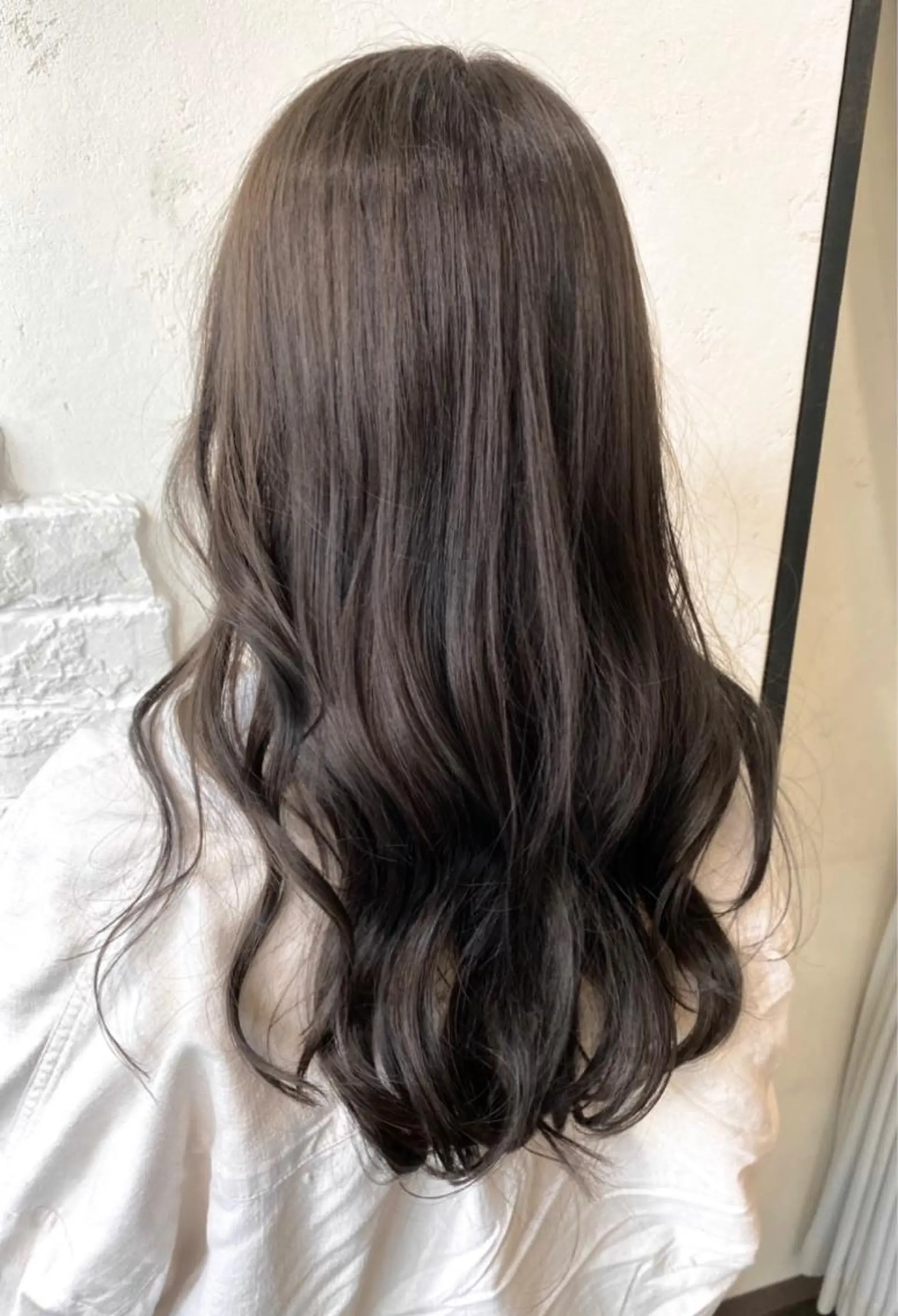 ロング カラー 透明感カラー グレージュ ショート　美髪 美容師🌿FUKUのヘアスタイル