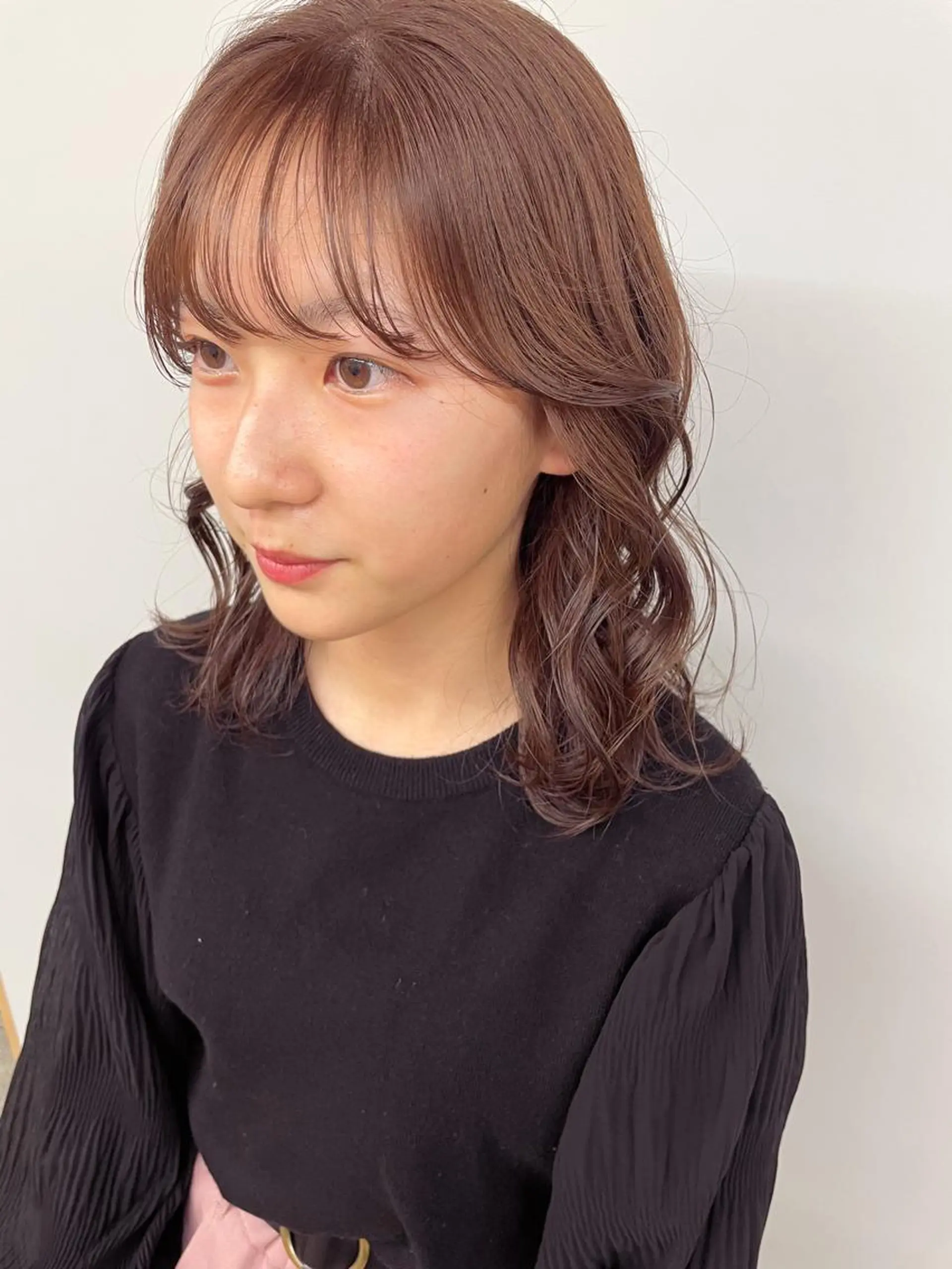 ミディアム カラー ベージュカラー ブリーチ ブリーチなしカラー Koto🌿 ブリーチなしカラーのヘアスタイル