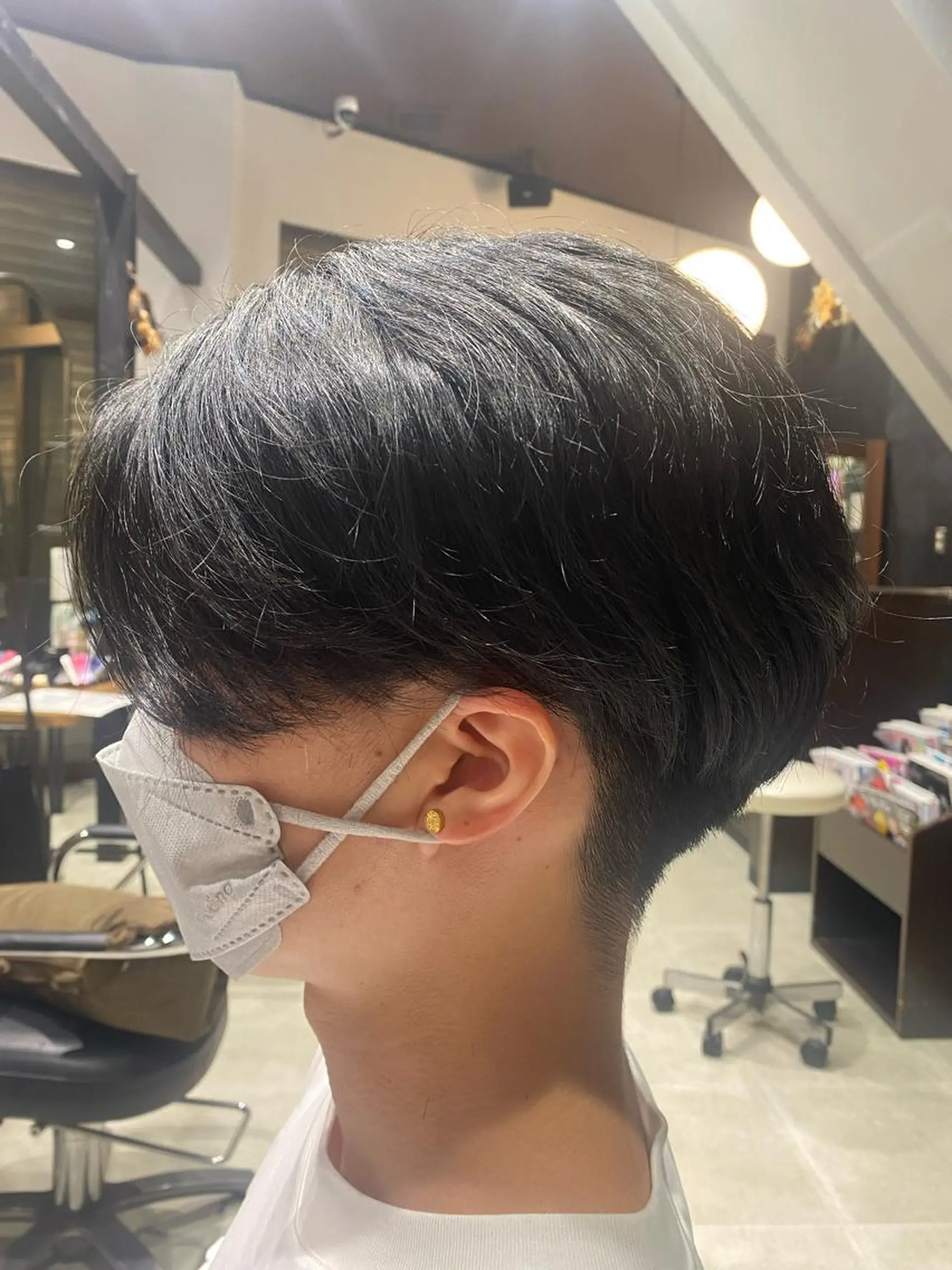 ミディアム メンズ わたなべ りょうのヘアスタイル