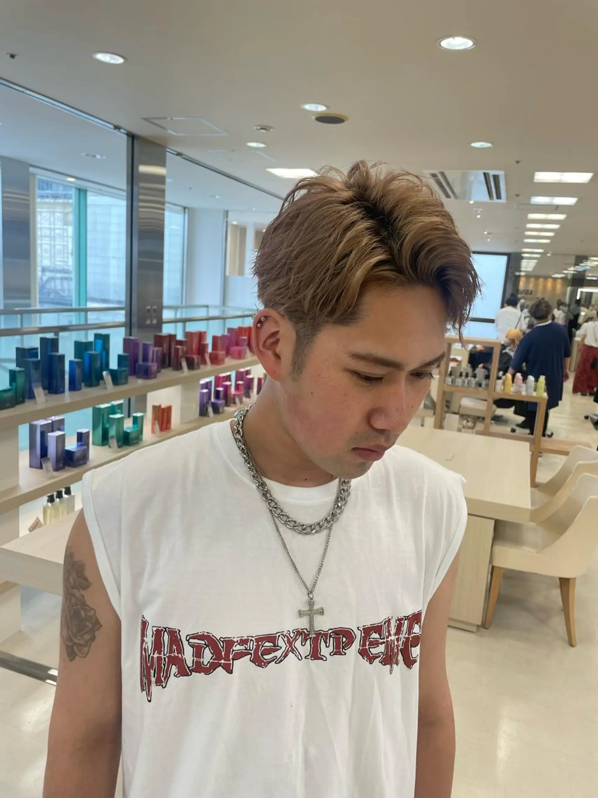 カラー メンズ 暖色レイヤー 🥀REIRIのヘアスタイル