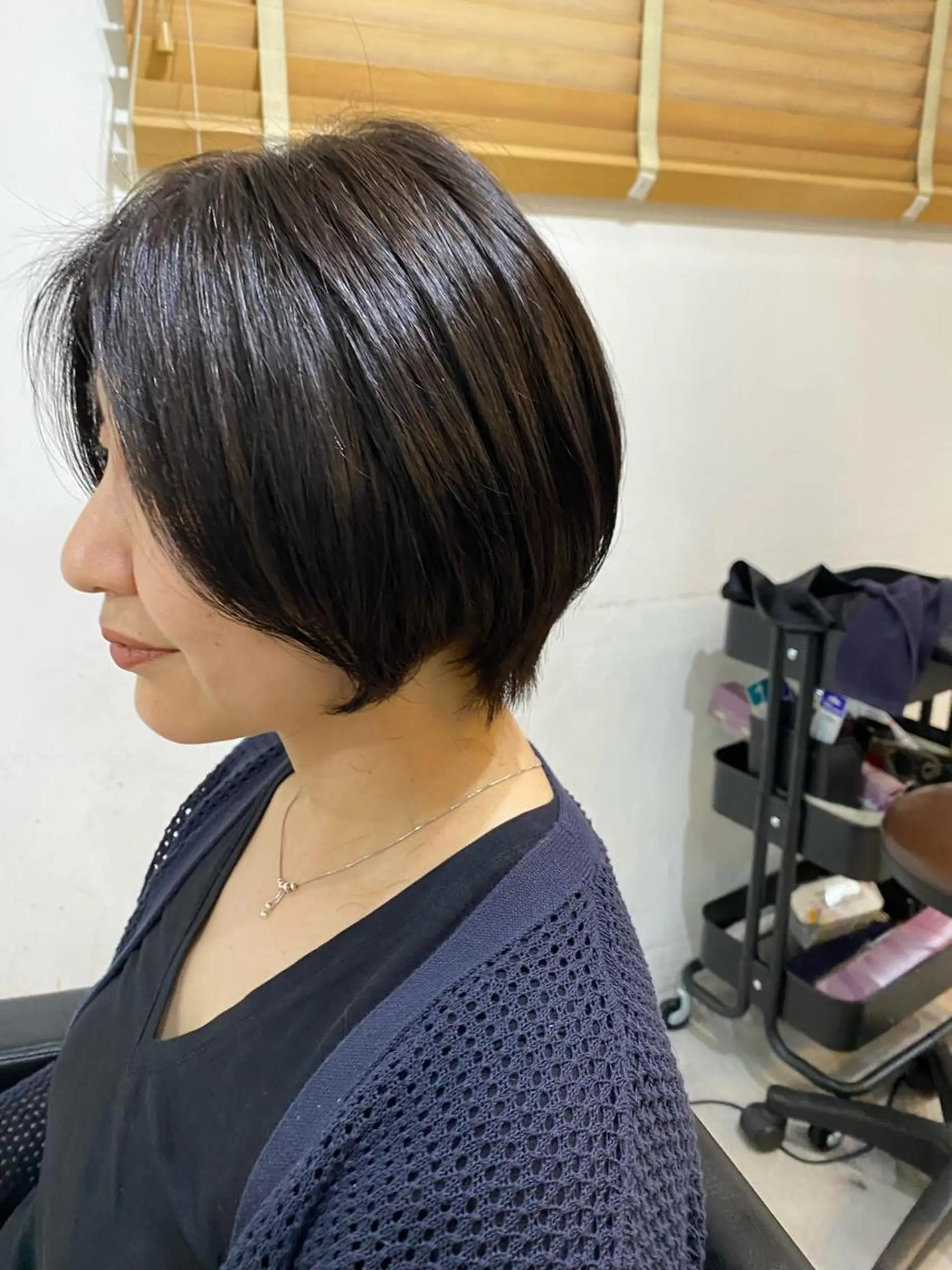 ショート カラー 銀座⚜️【脱白髪染め 美髪矯正】トグチのヘアスタイル