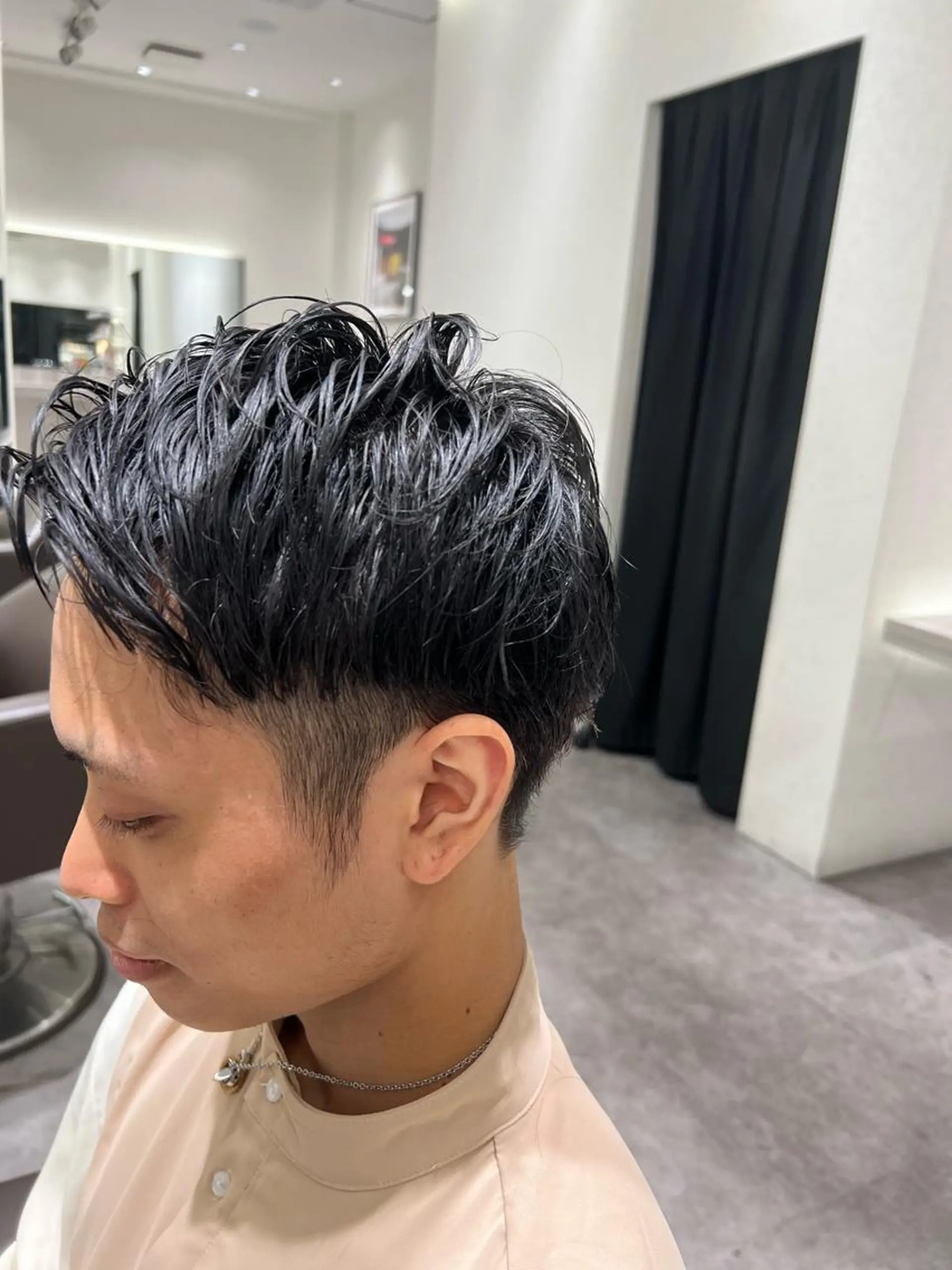メンズ カット パーマ 宮下 志織のヘアスタイル