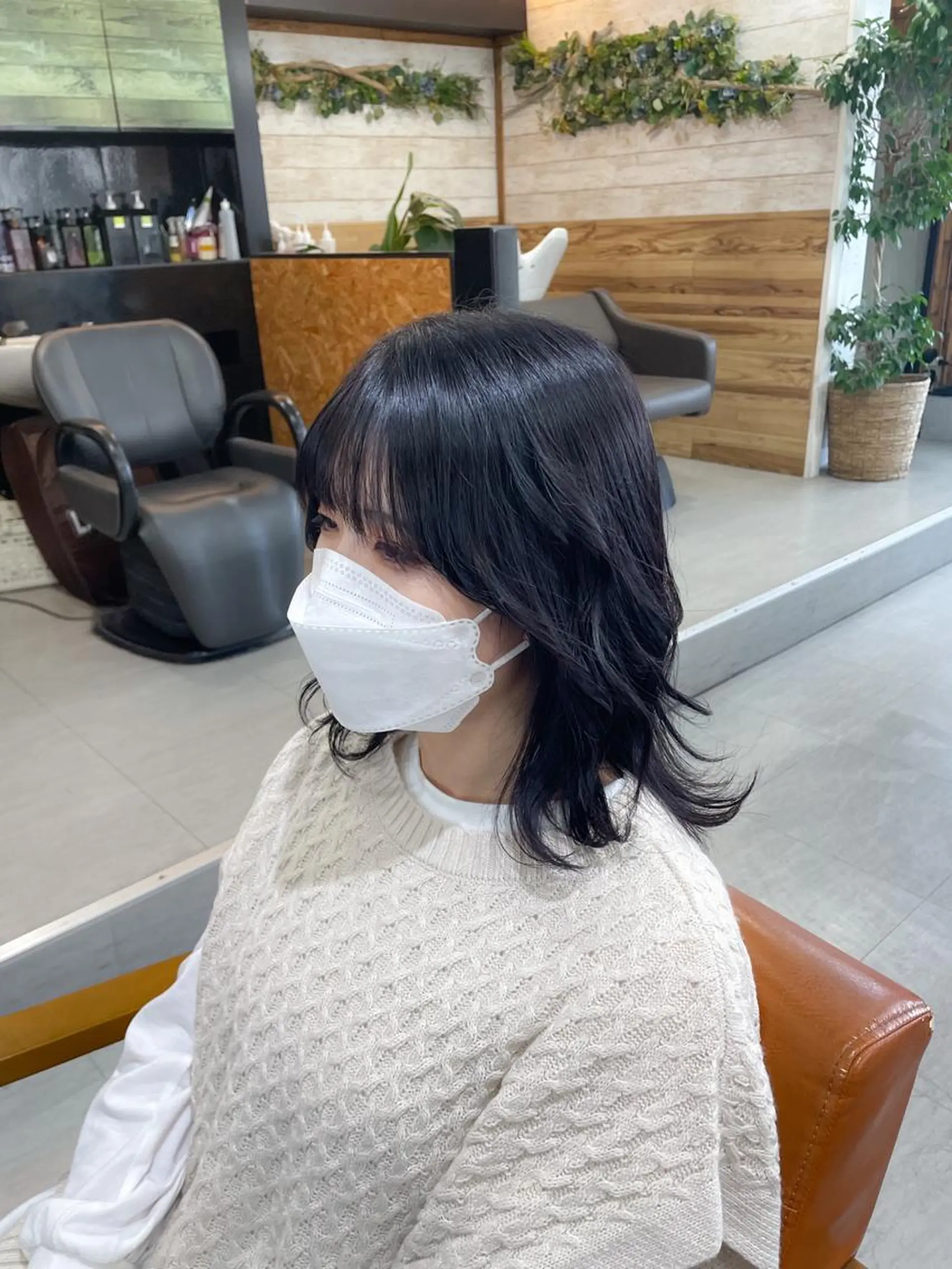 セミロング カラー カット ヘアカラー トリートメント かんばら りょーいのヘアスタイル