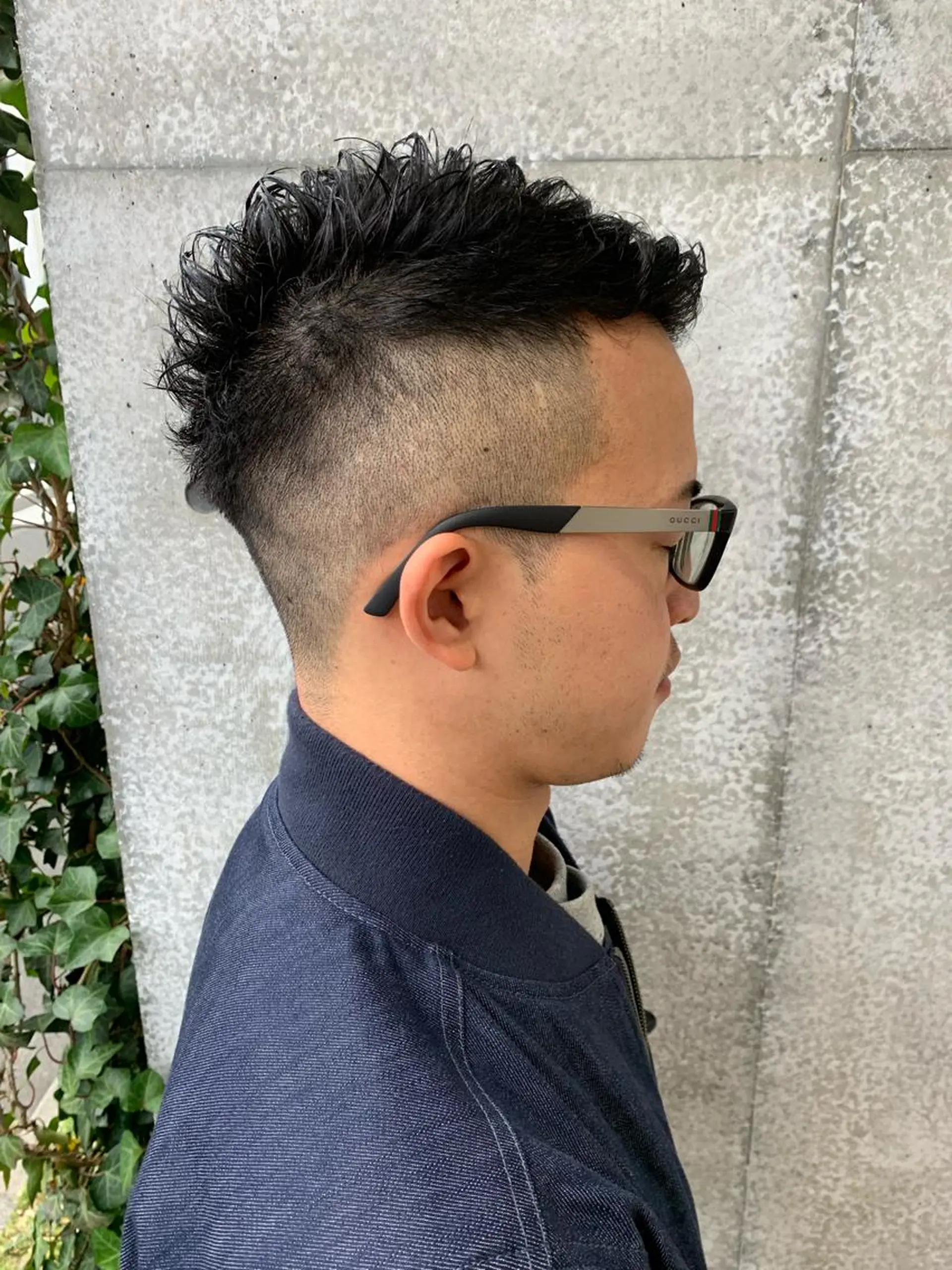 ショート メンズ メンズパーマフェード シモジタカヒロのヘアスタイル