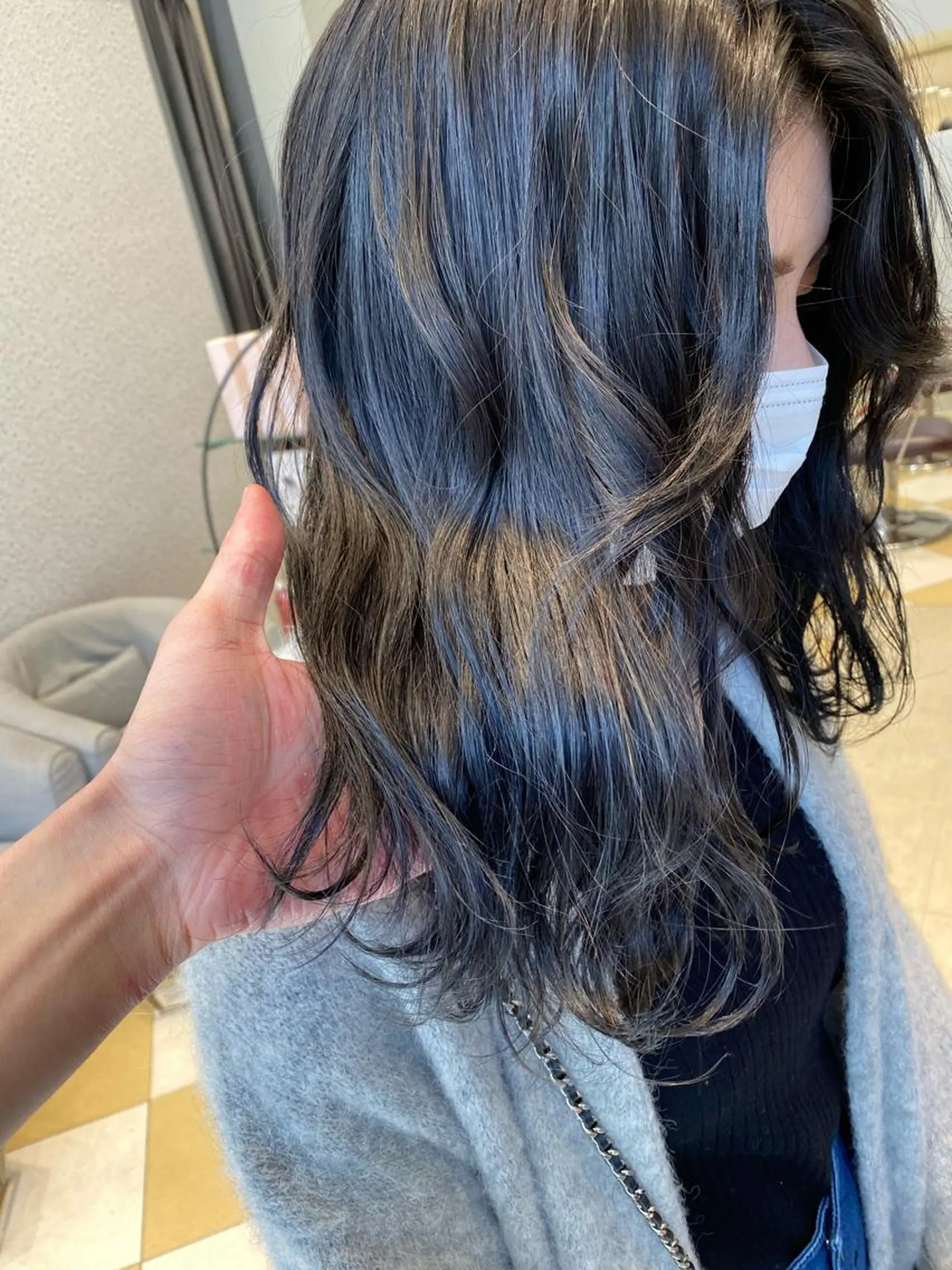 セミロング カラー Kou所属・💜髪質改善美髪💜 星野清光のヘアスタイル