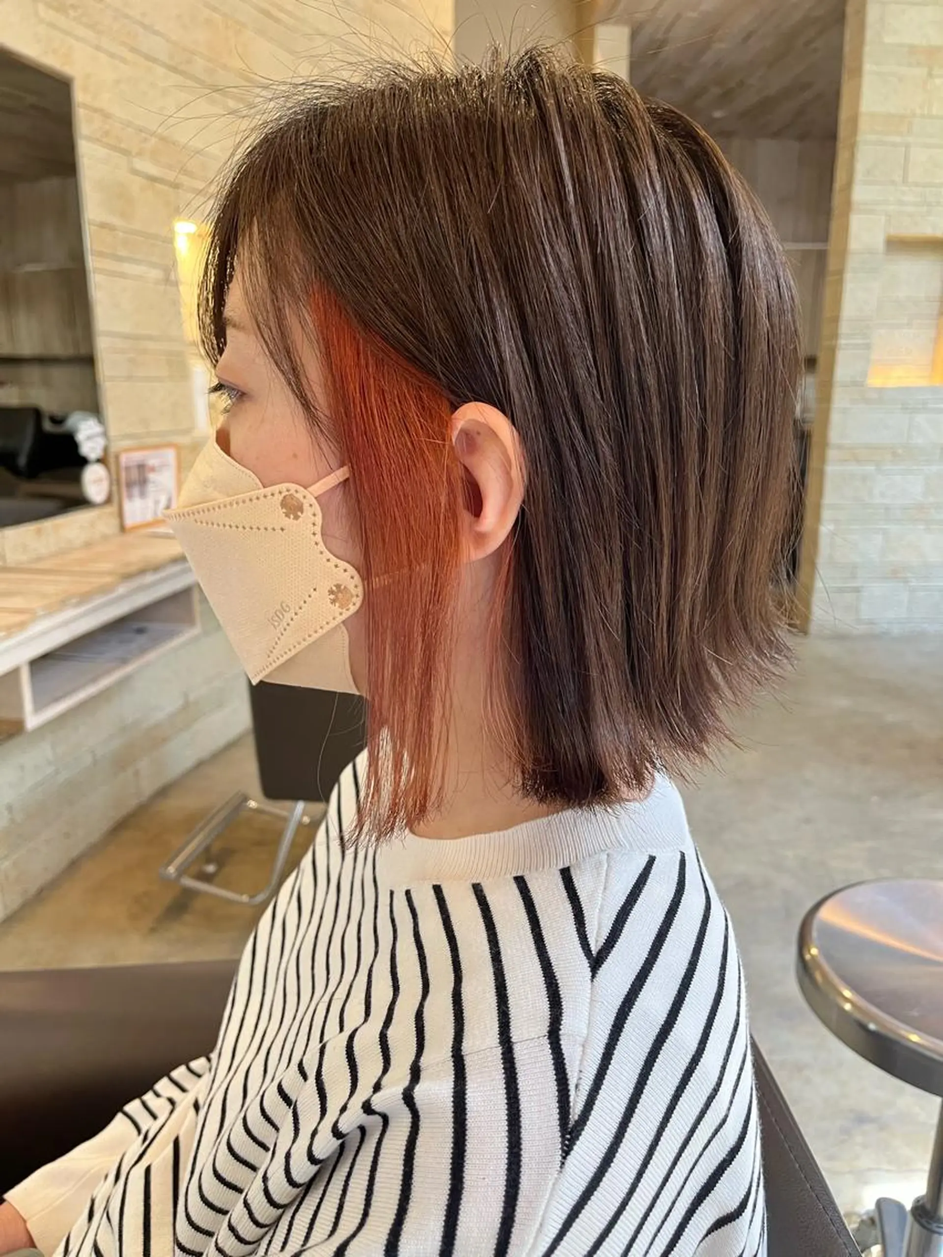 ミディアム ボブ ヘアカラー 小塚 和眞のヘアスタイル