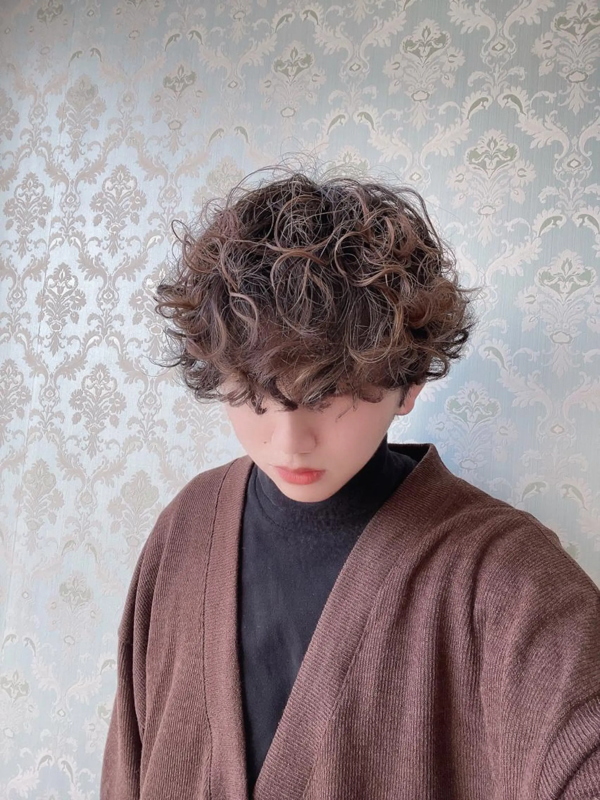 パーマ メンズ カット パーマ ご新規様限定クーポン あります　桂口　烈闘のヘアスタイル