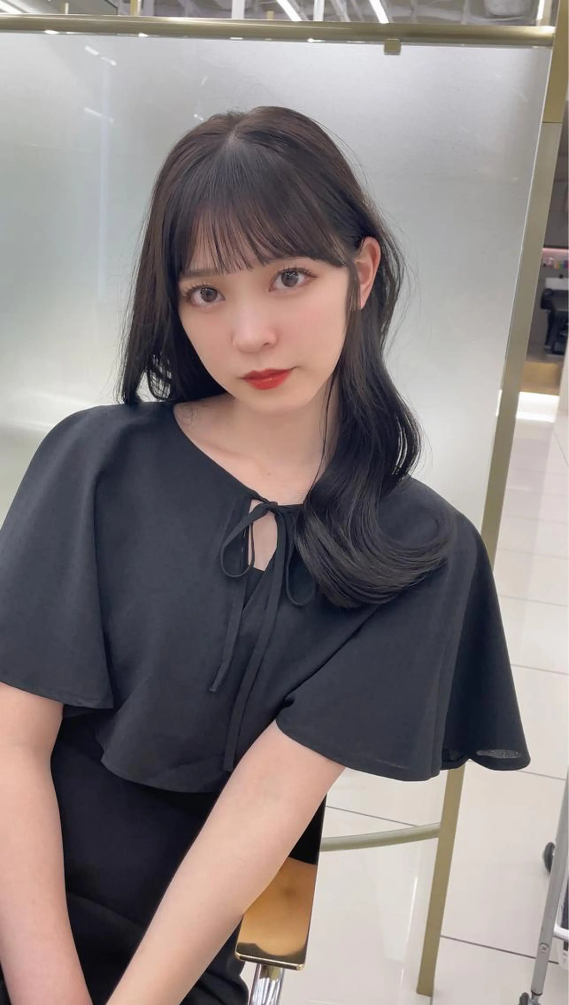 セミロング カラー カット COA GINZA 空也/前髪/顔まわりのヘアスタイル