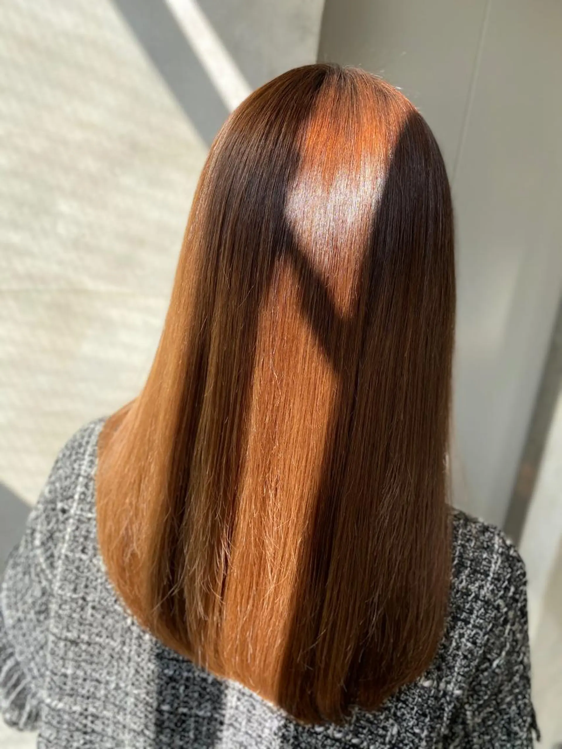 ロング カラー パーマ 縮毛矯正 安部 真輝のヘアスタイル