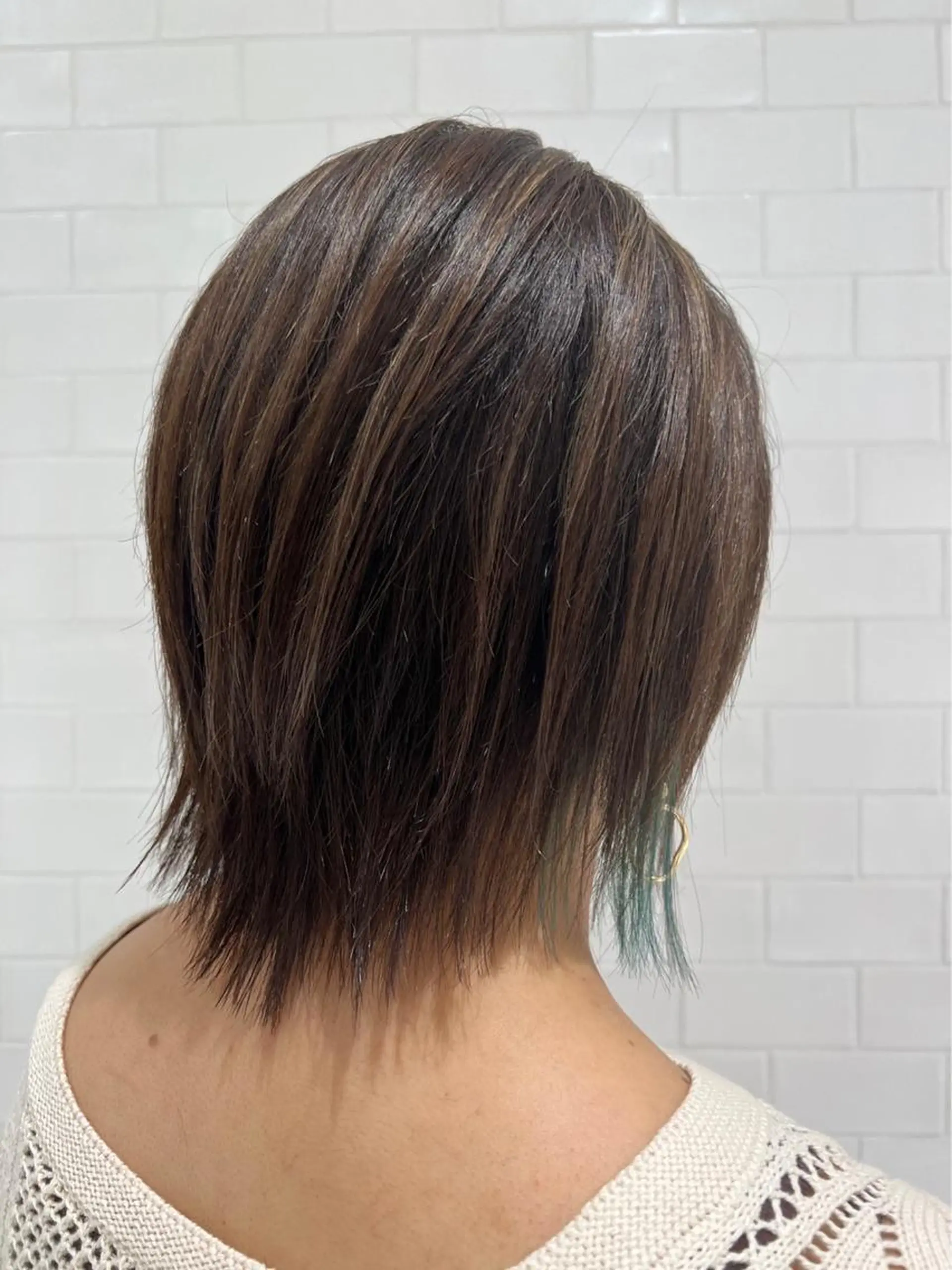 ミディアム カラー イヤリングカラー カット 🤍美髪×艶カラー RYOKO🤍のヘアスタイル