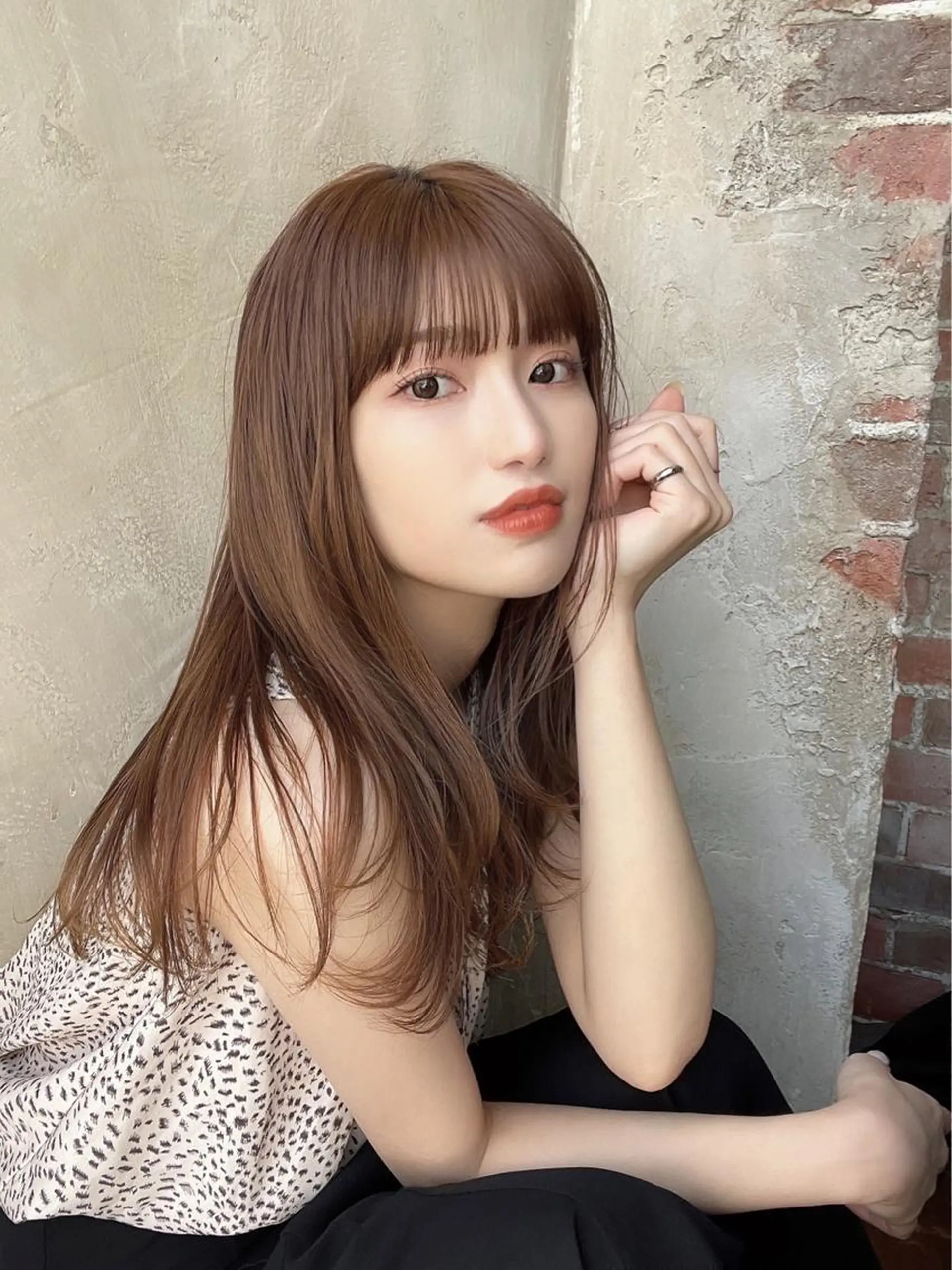 セミロング カット ヘアカラー トリートメント モテ髪🤍こなれヘア 藤山裕大のヘアスタイル