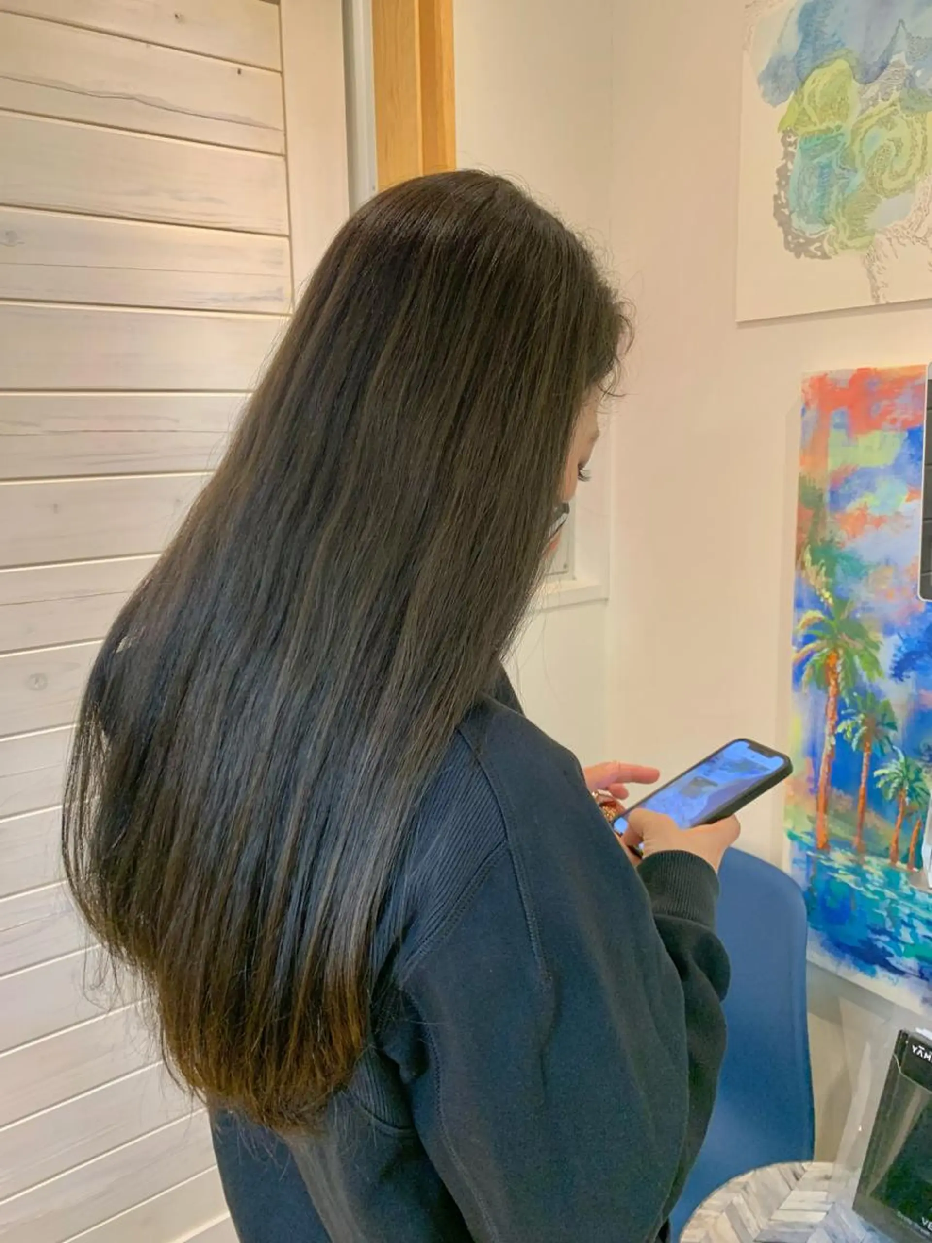 ロング カラー 田中 愛梨のヘアスタイル