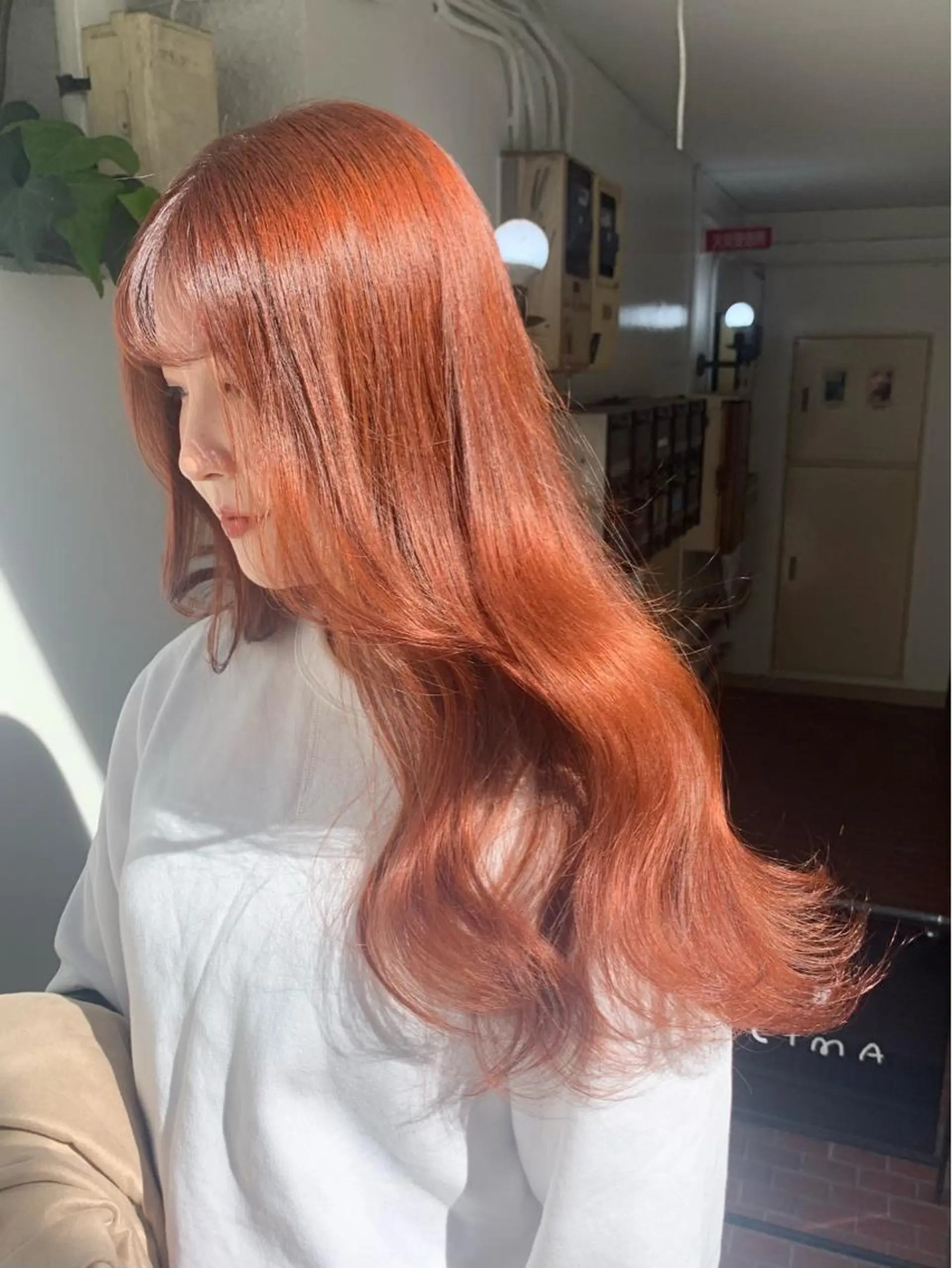 セミロング カラー ヘアアレンジ ニュアンスハイトーン 🌙サイダサキのヘアスタイル