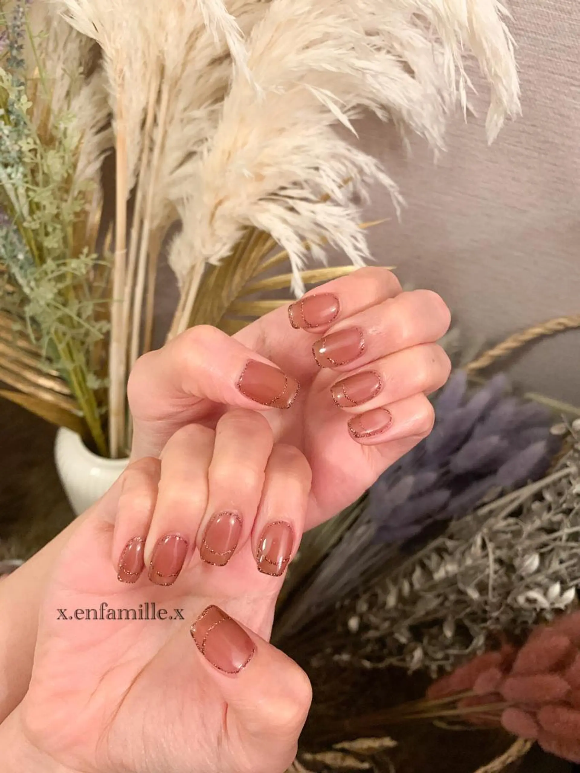 ネイル フラッシュネイル ハンドネイル nail salon en familleのネイルデザイン