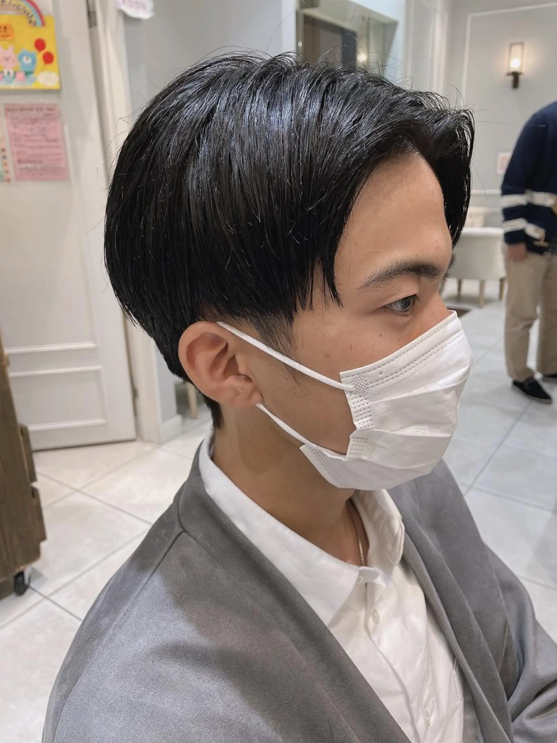 メンズ センターパート 刈り上げ カット 🦖鶴岡香純🦖 産休中のヘアスタイル