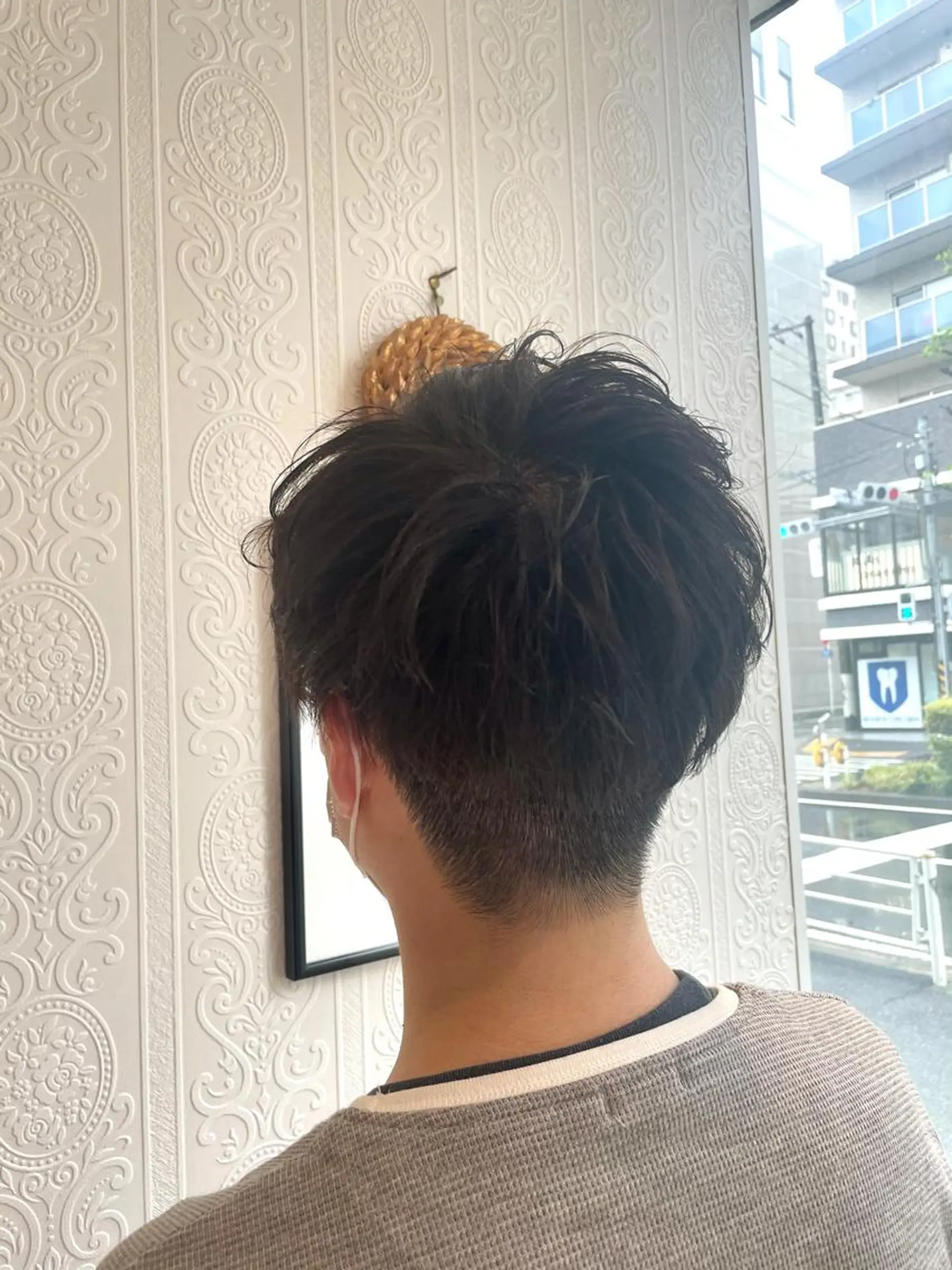ショート メンズ 大野 輝のヘアスタイル
