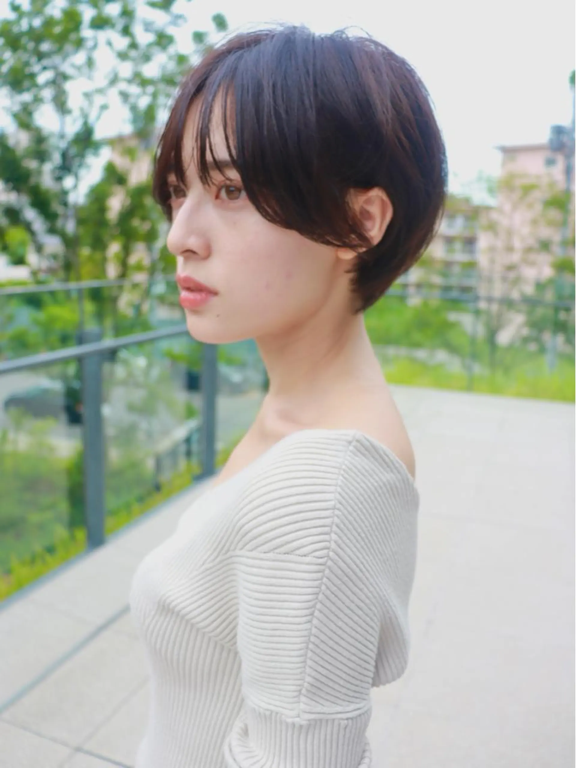 ショート カラー カット ヘアカラー 【韓国　レイヤー 髪質改善✨】かずのヘアスタイル