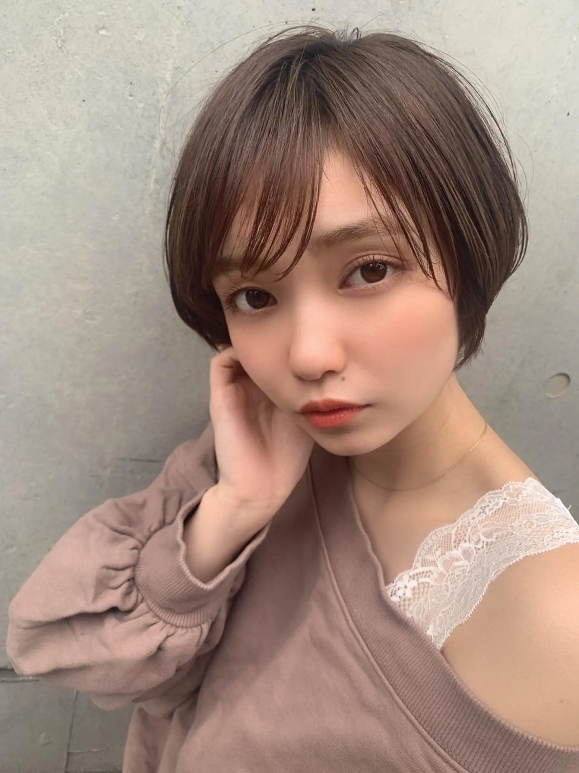 ショート ショートヘア カット ヘアカラー chama レイヤーカットのヘアスタイル